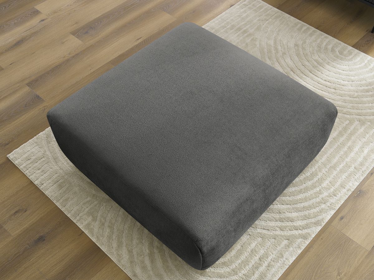 Bobochic Lucien Pouf Stoff Dunkelgrau