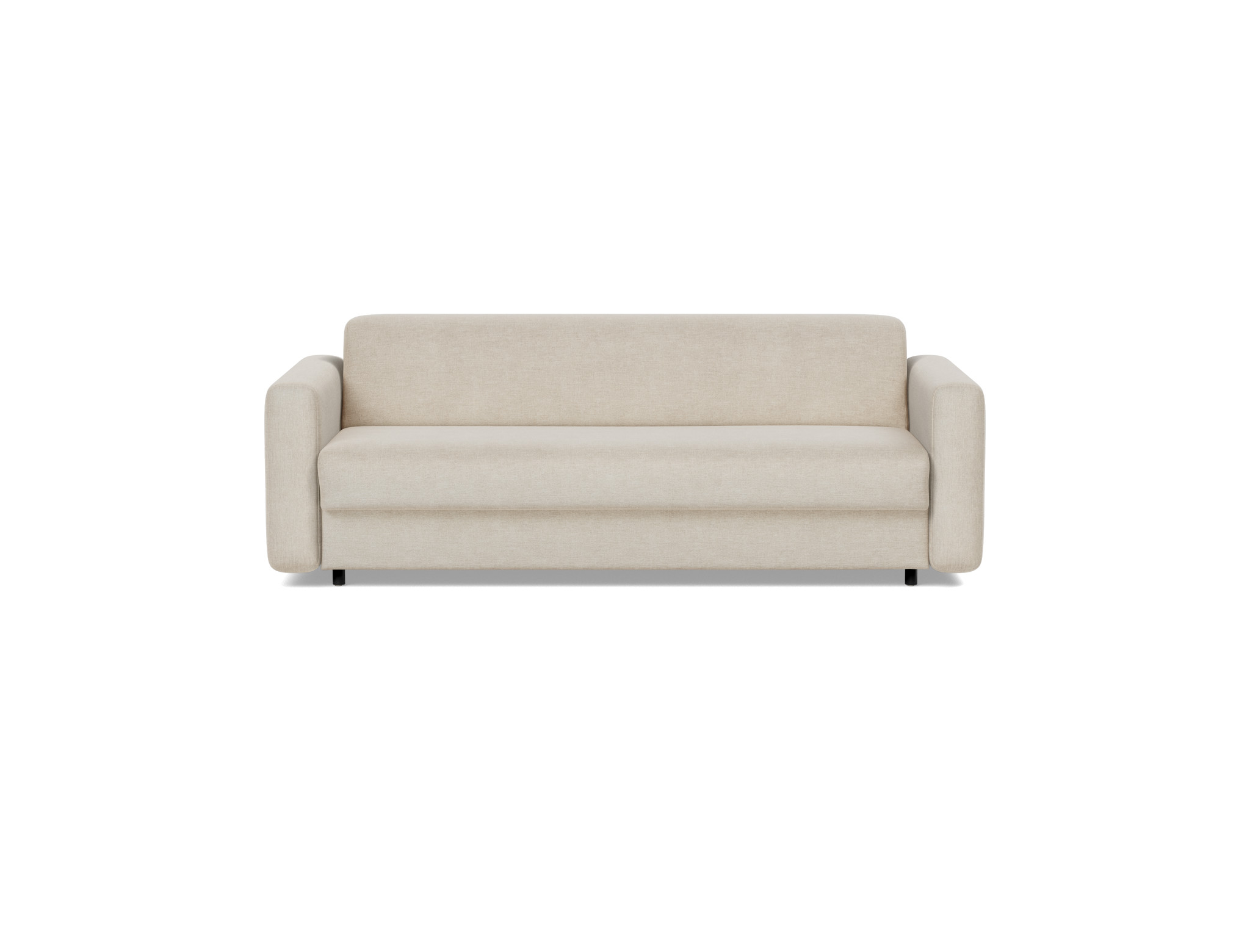 Schlafsofa Killian mit Memory-Matratze 160 Flachgewebe Phobos 586-Latte