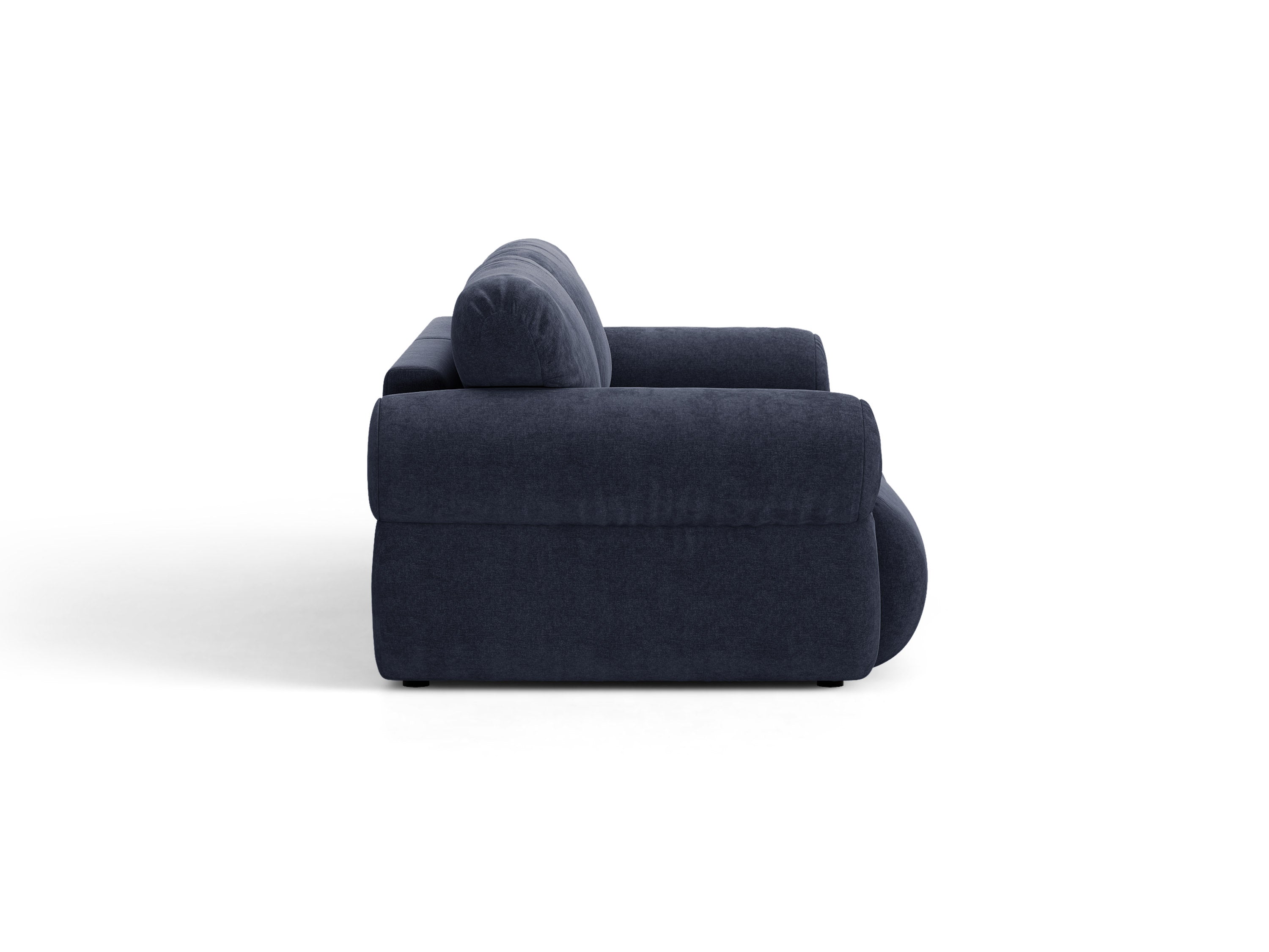 Micadoni Ophelia Sofa 3-Sitzer Strukturierter Stoff Liberty Marineblau