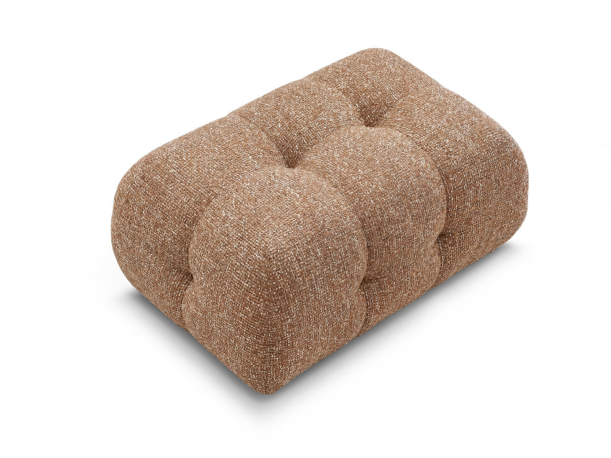 Bobochic Laura Pouf 98 × 62 cm Melange-Stoff Orange