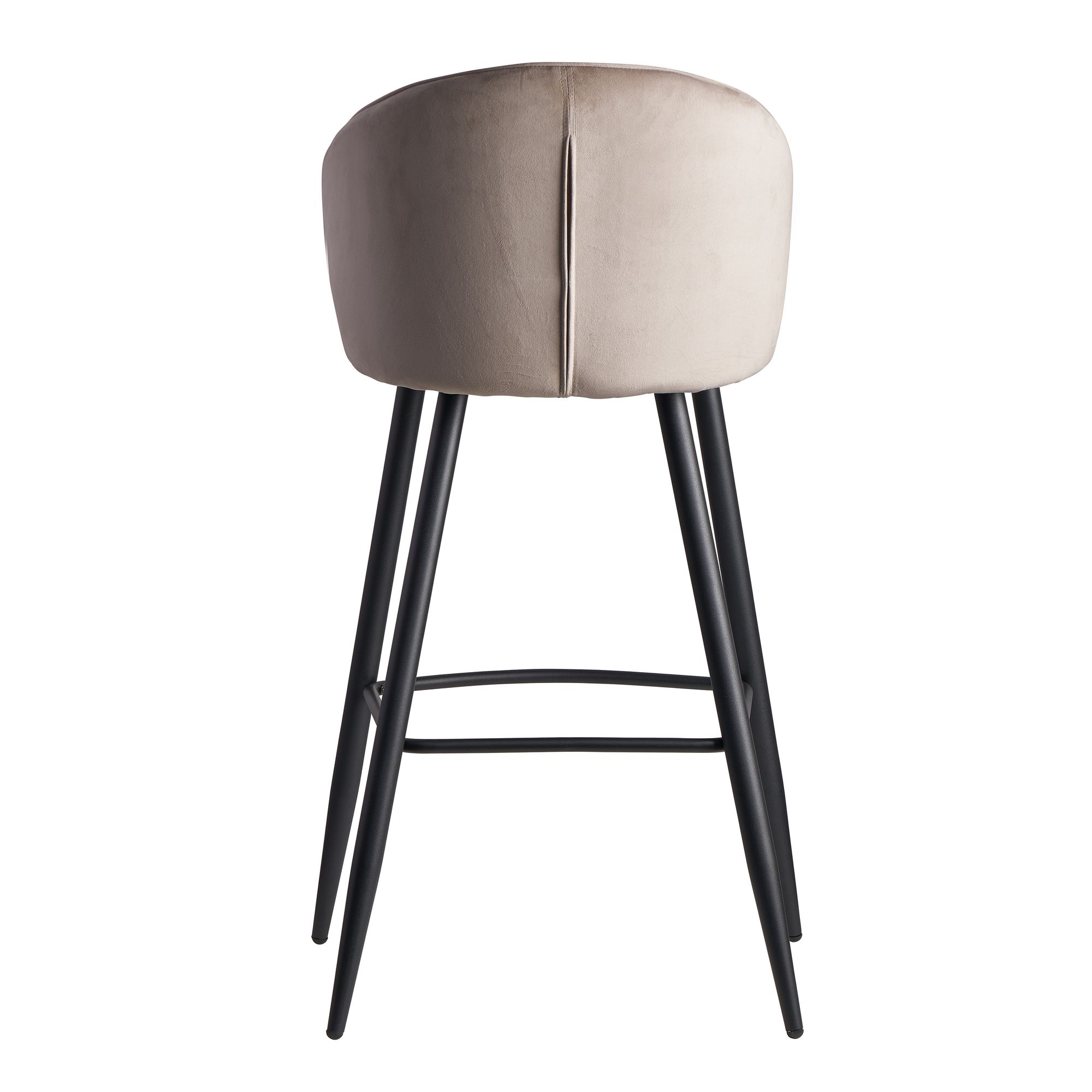 Barhocker Norddepil Samt Beige 56 × 52,5 × 102,5 cm