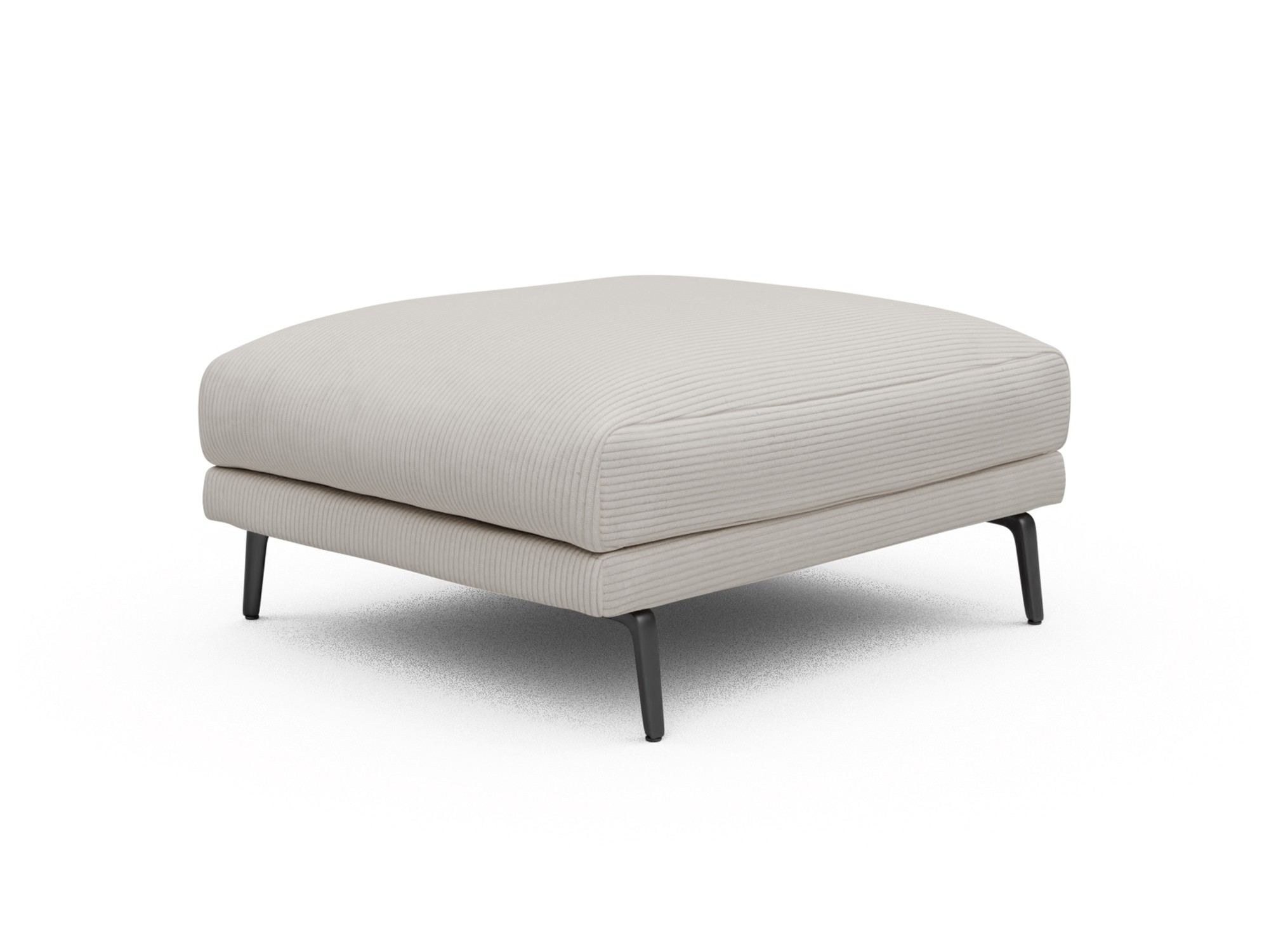 Skandi Home Ottomane Karl Corduroy-Ivory moebelfaktor