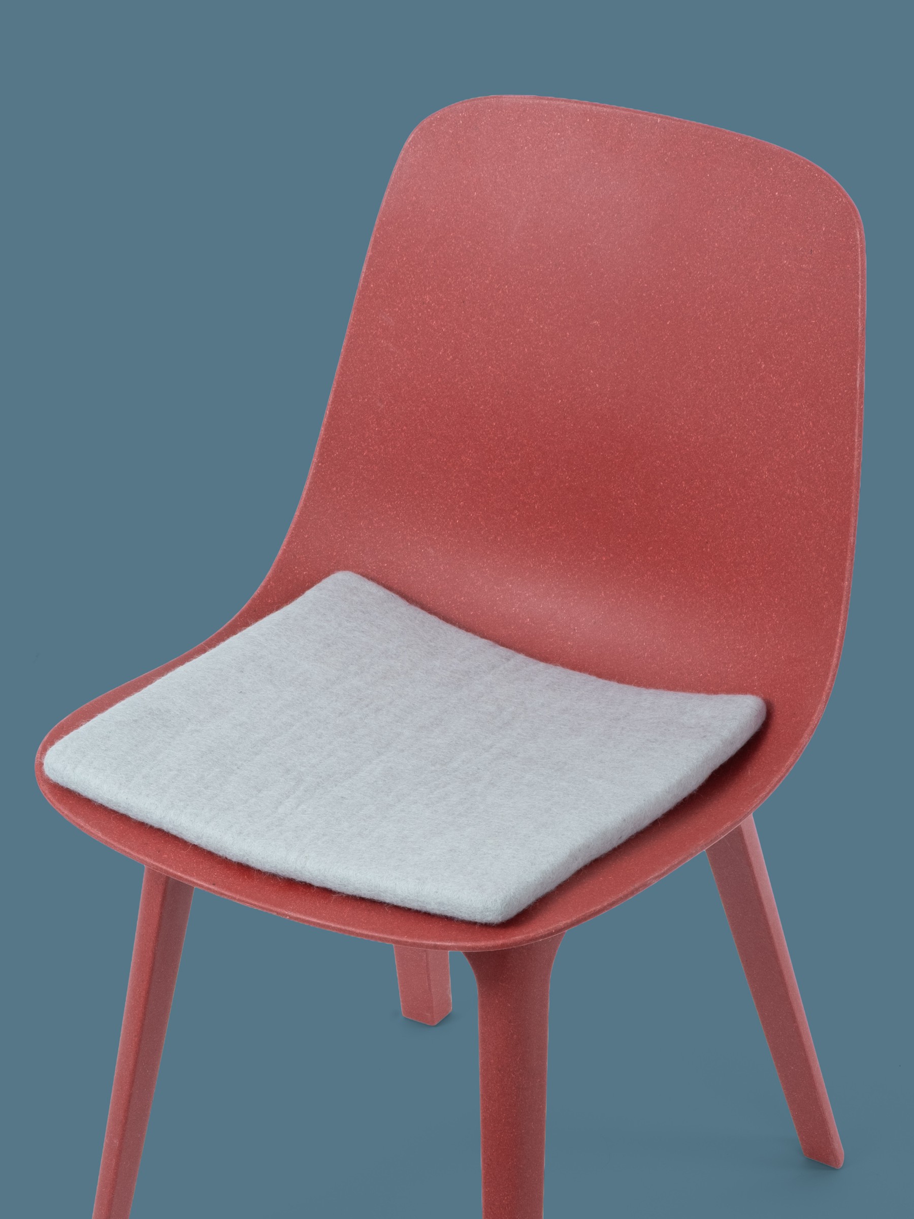 myfelt Liv Filz-Sitzauflage Hellblau 36 x 36 cm