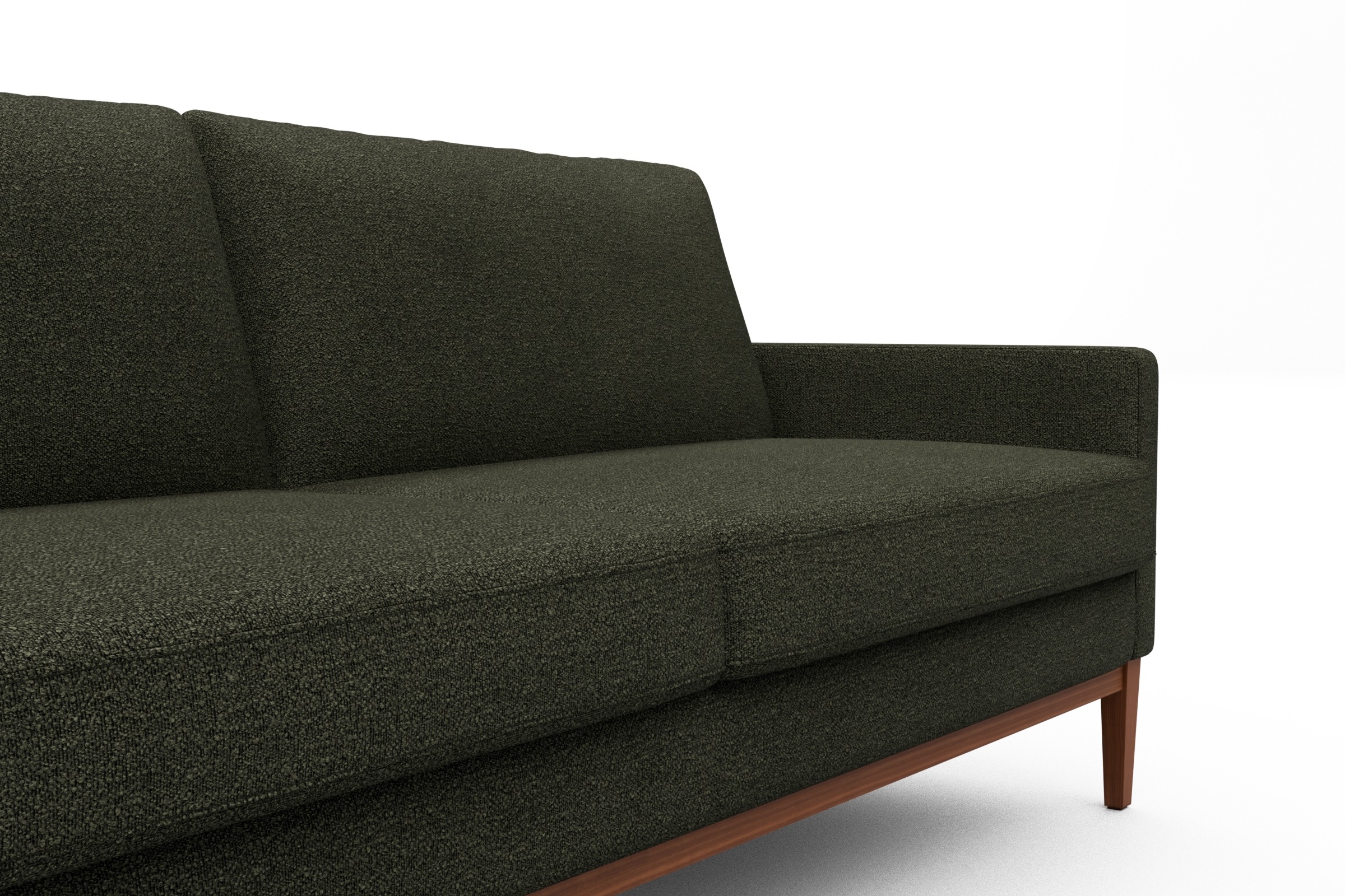 Sofa Bodo 2-Sitzer Boucle-Forest-Green