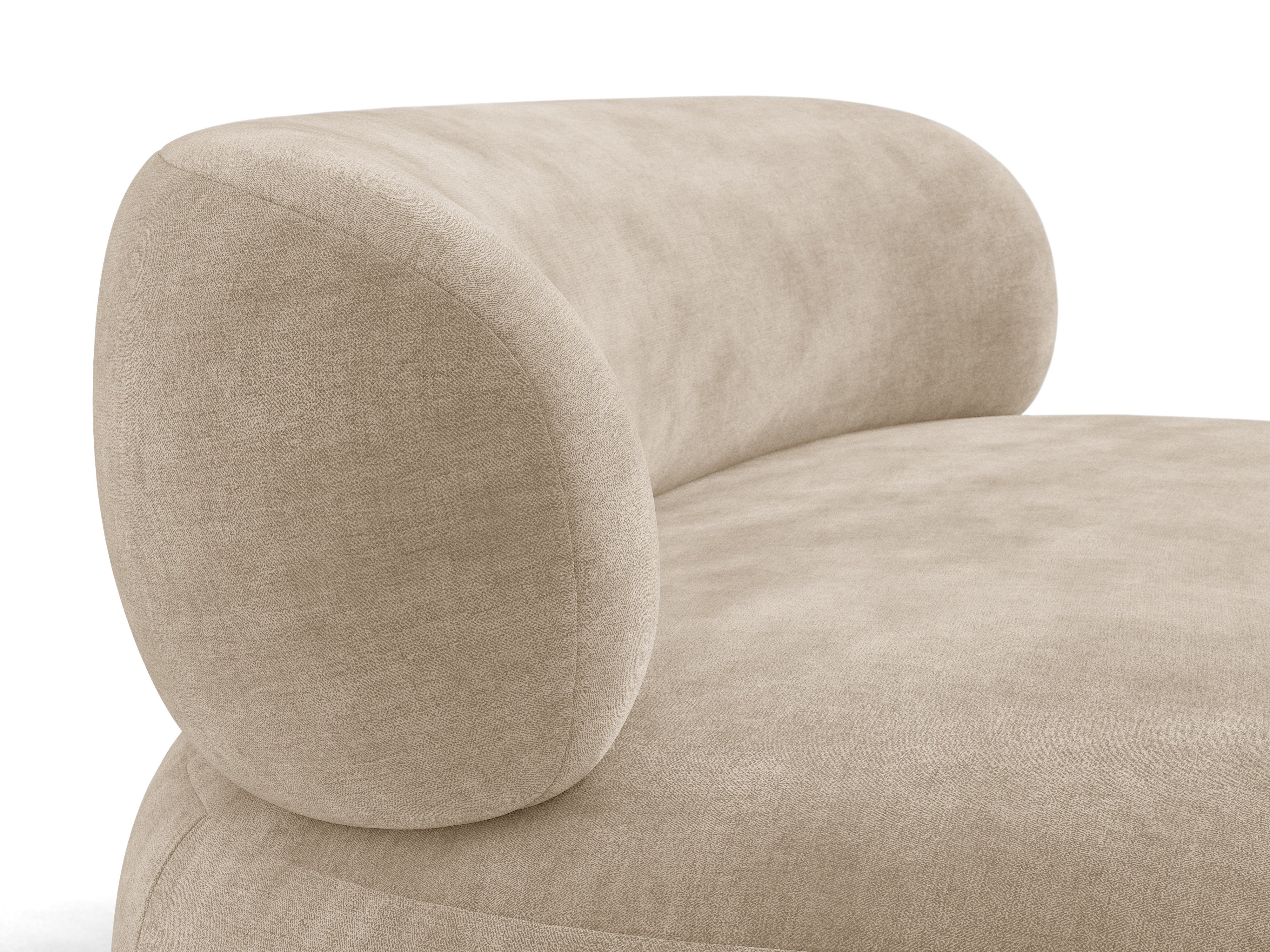 Micadoni Aura Sofa 3-Sitzer Chenille Golden Dunkelbeige