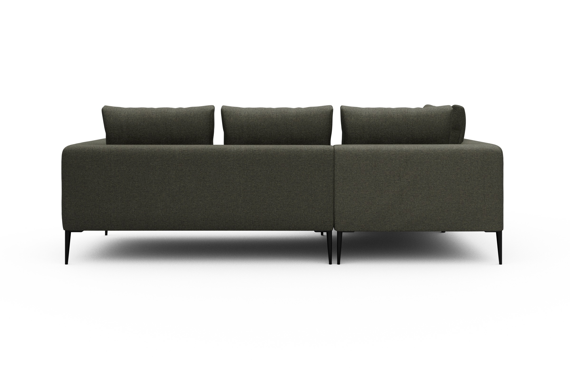 Ecksofa Paul Relax-Ecke links mit 2-Sitzer Sama-Winter-Moss