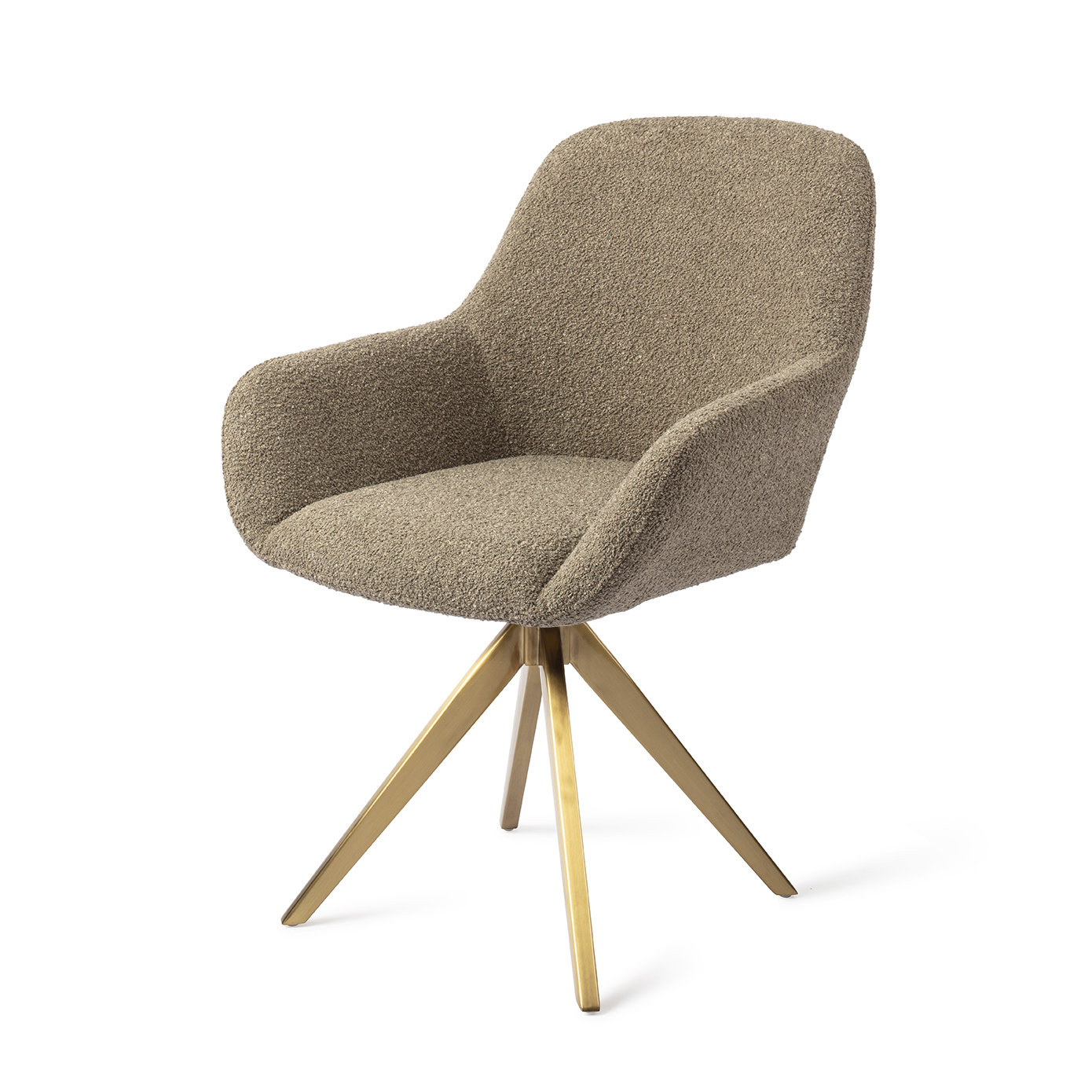 Jesper Home Esszimmerstuhl Kushi Moss Meadow Turn Gold