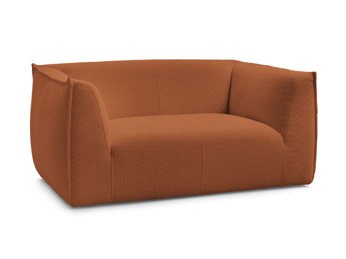 Bouclé-Stoff · Orange