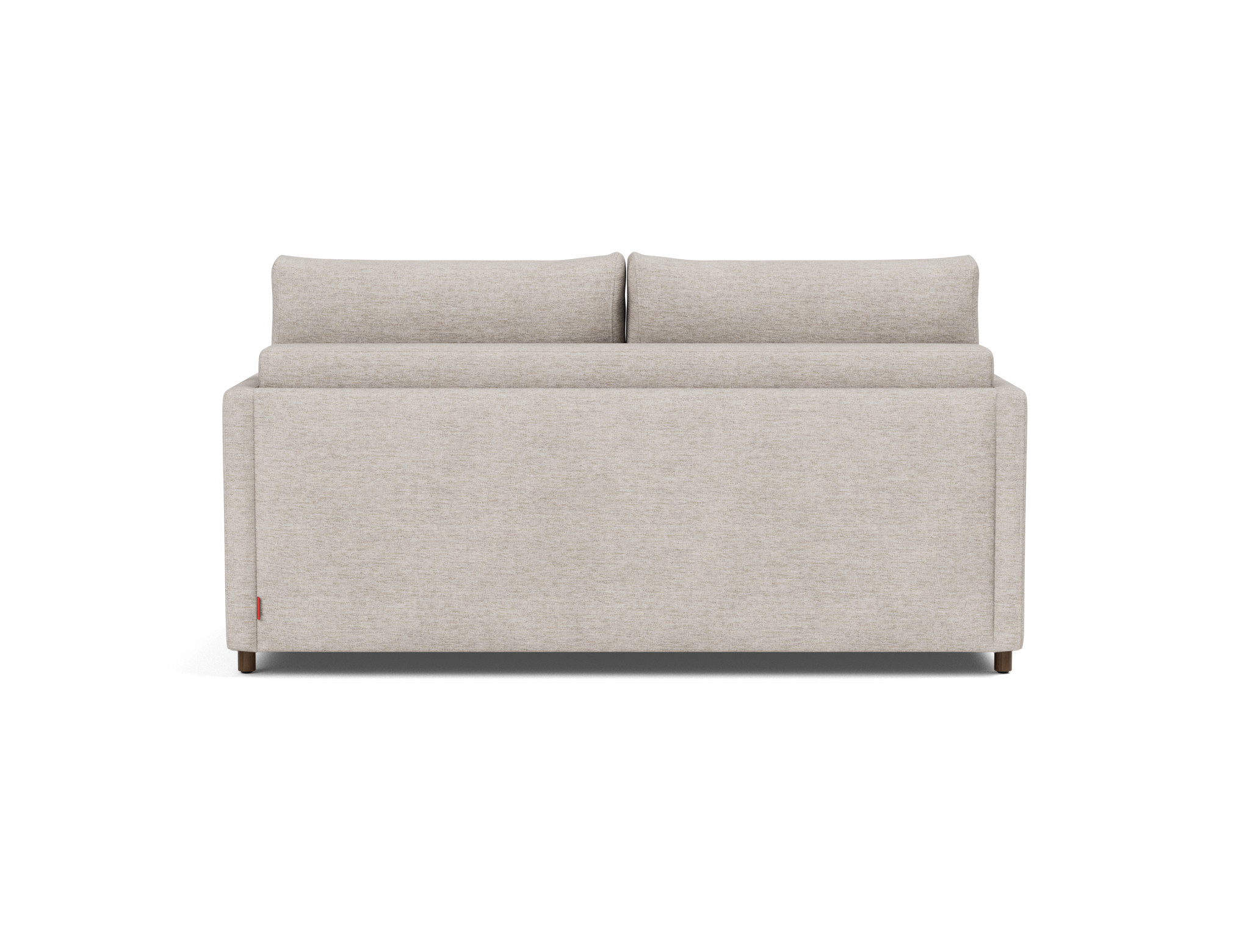 Schlafsofa Neah mit Slim-Armlehnen 160 Chenille Yuveno 471-Sand