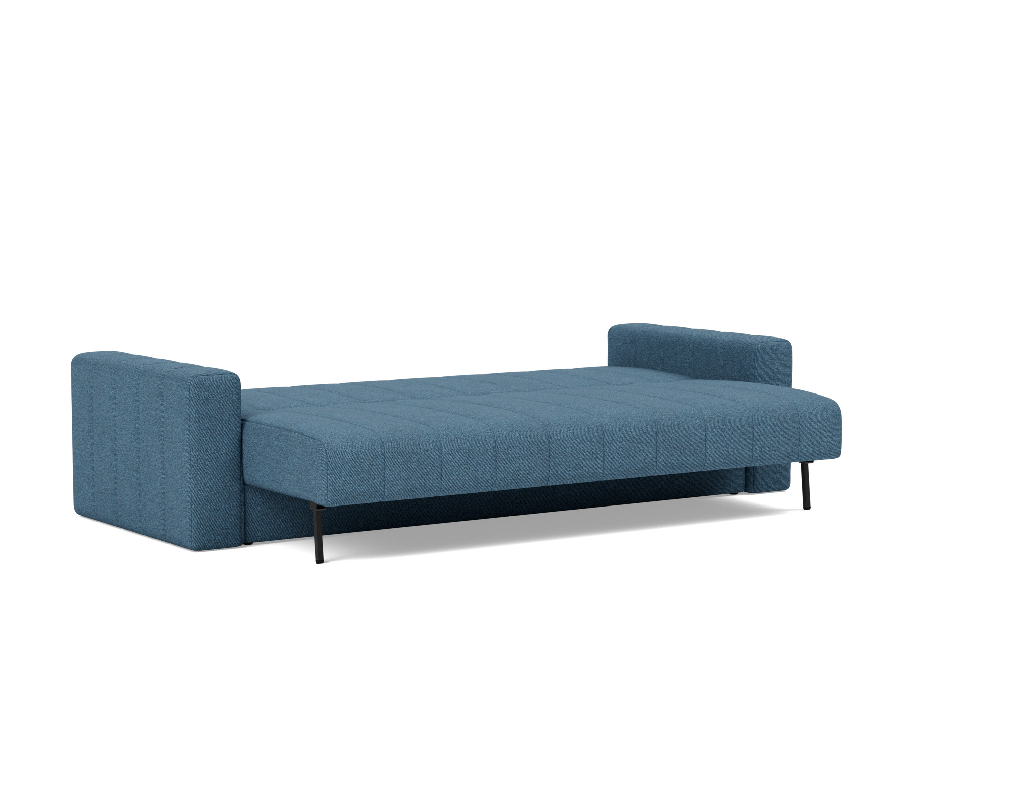 Schlafsofa Akello mit Armlehnen Strukturierter Stoff Weda 302-Weda-Blue