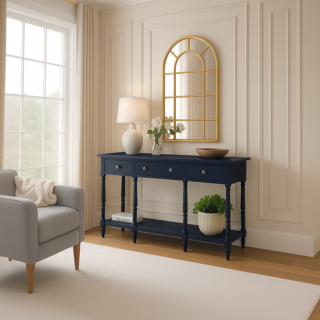 Livin Hill Konsolentisch Avola 152,5 cm Marineblau