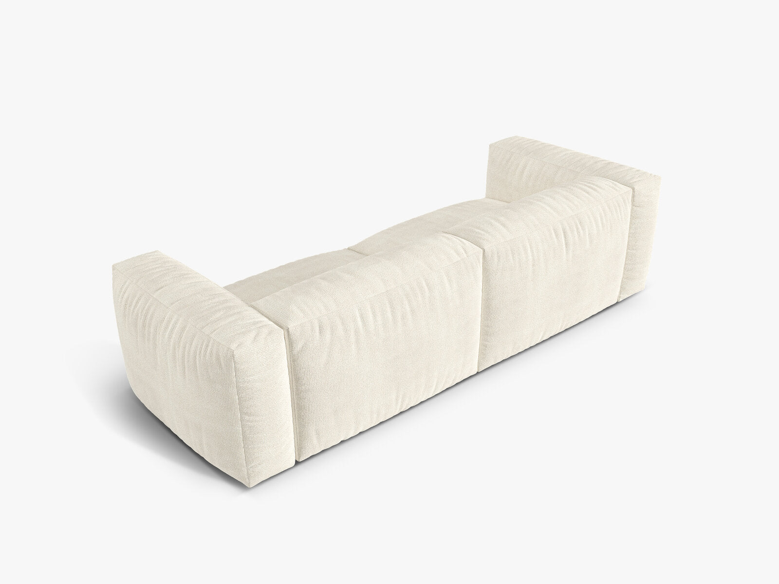 Micadoni Sofa Martina 3-Sitzer Boucle Monet Elfenbein