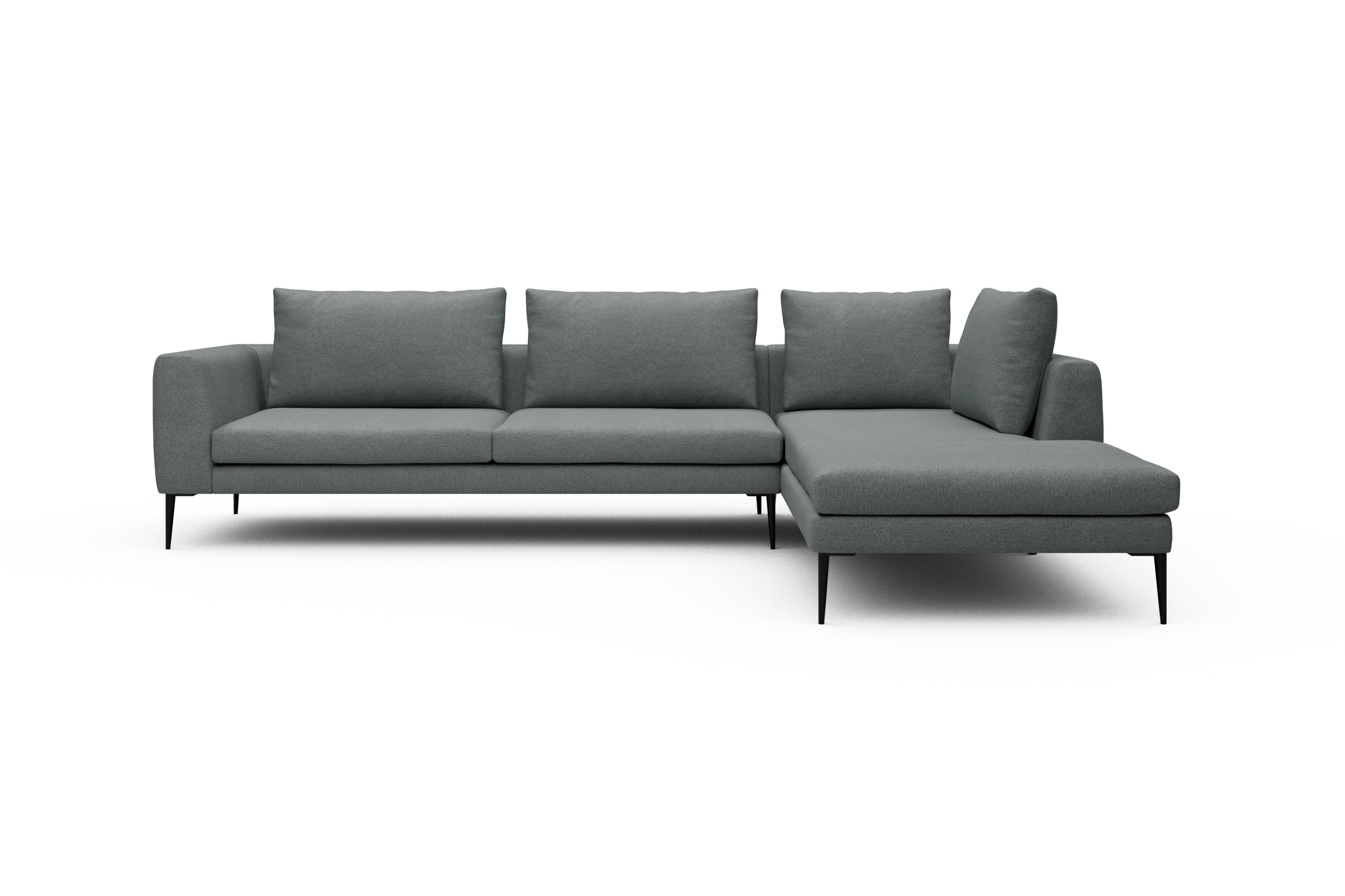 Skandi Home Ecksofa Paul Relax-Ecke links mit 3-Sitzer Denari-Soft-Grey moebelfaktor