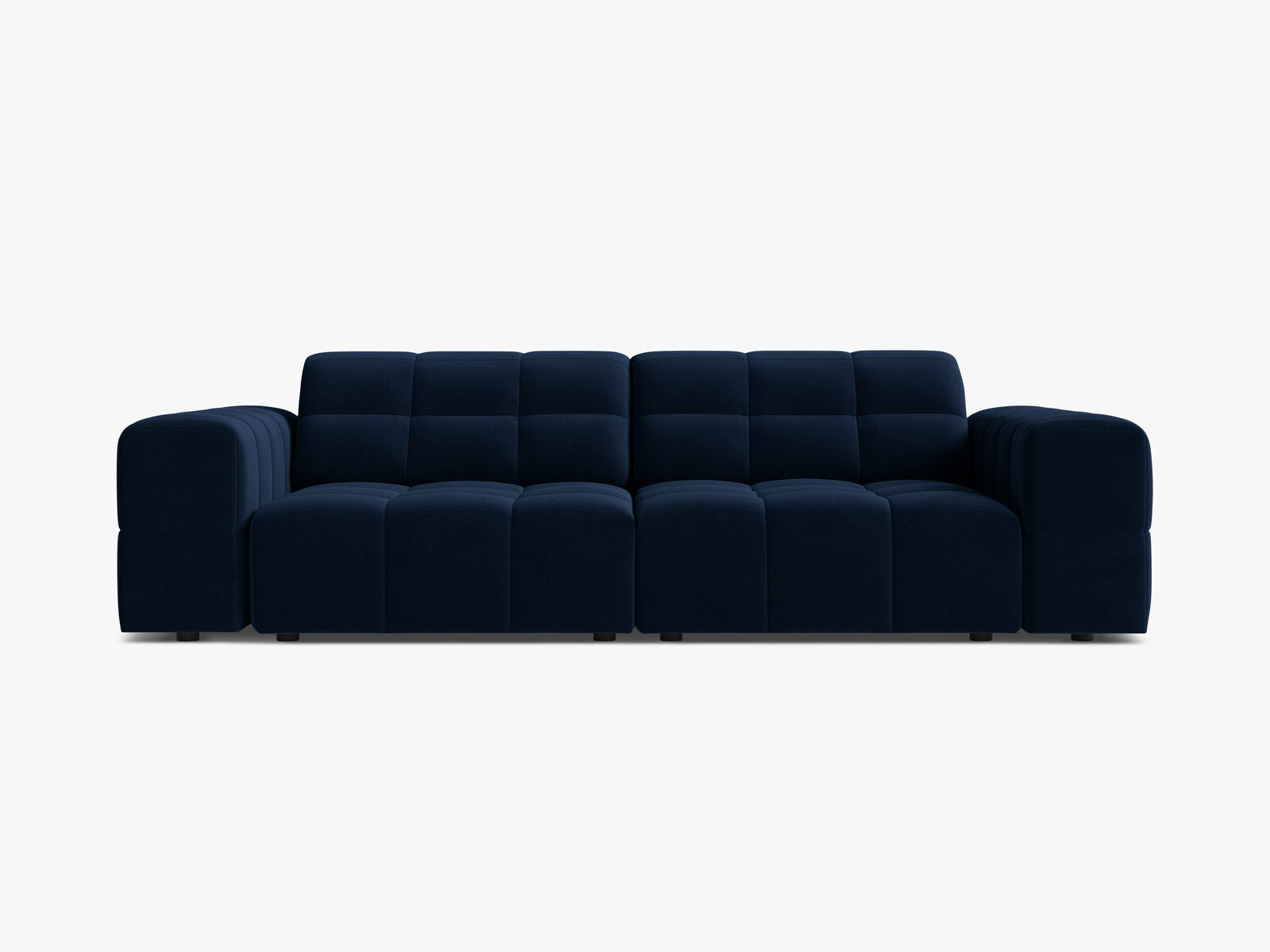 Micadoni Sofa Jennifer 3-Sitzer Samt Bluvel Königsblau