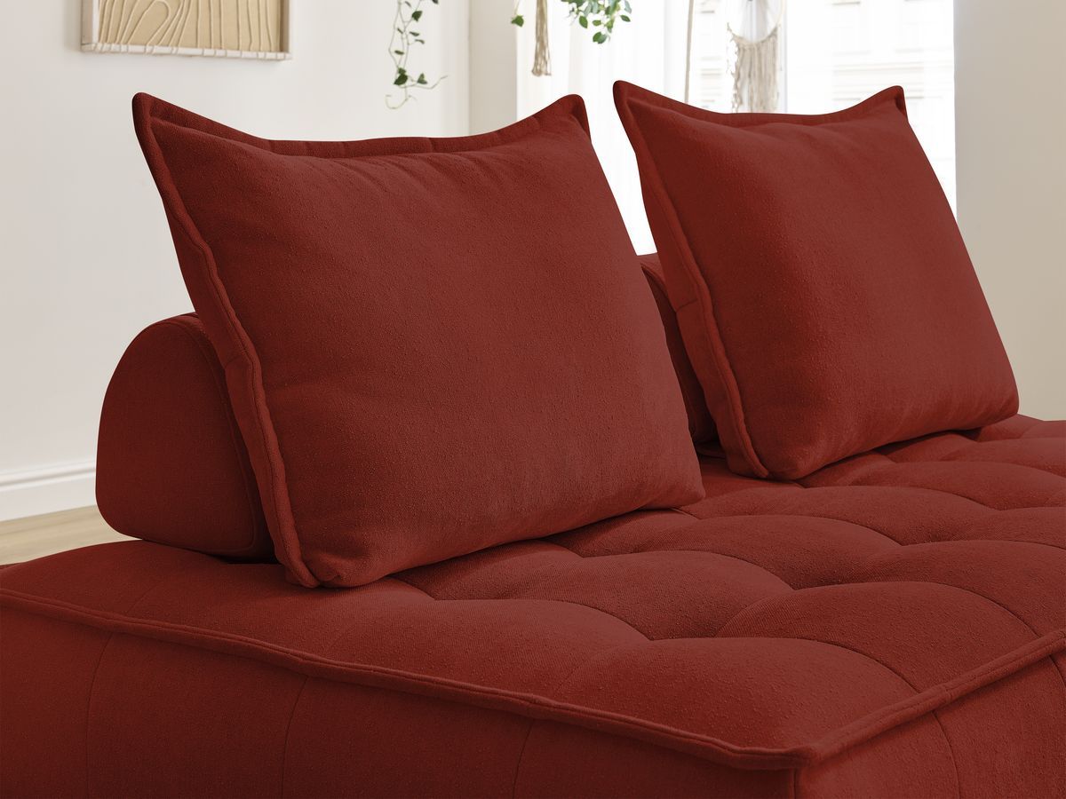 Bobochic Elisa Sofamodul 2-Sitzer Strukturstoff Orange