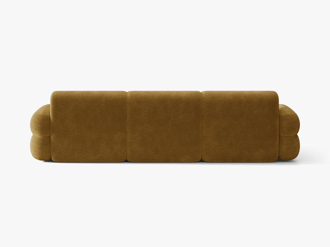 Micadoni Neo Ecksofa 4-Sitzer Links Chenille Golden Senf