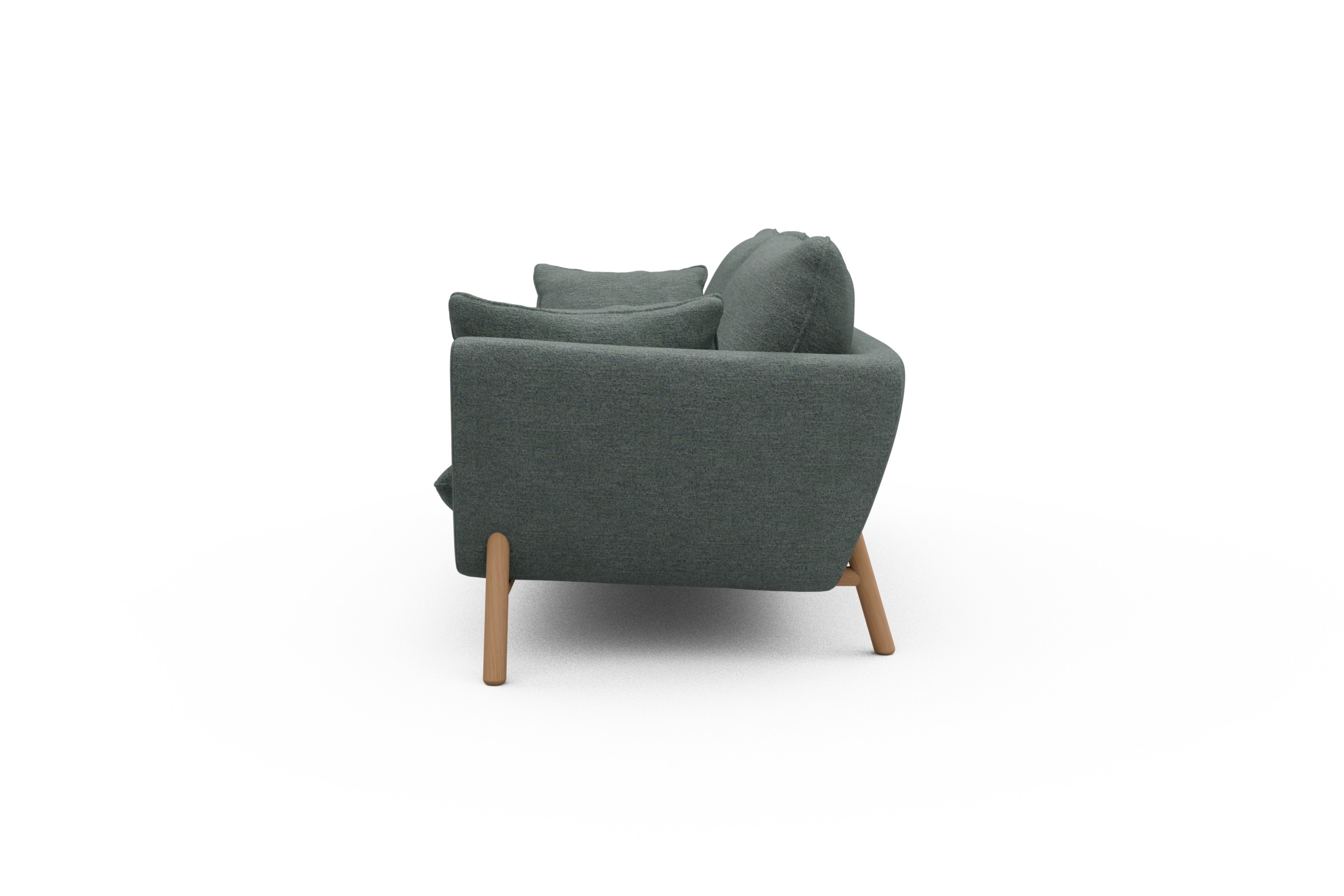 Sofa Emil 3-Sitzer Beinfarbe Eiche Natur Carreno-Ice-Blue