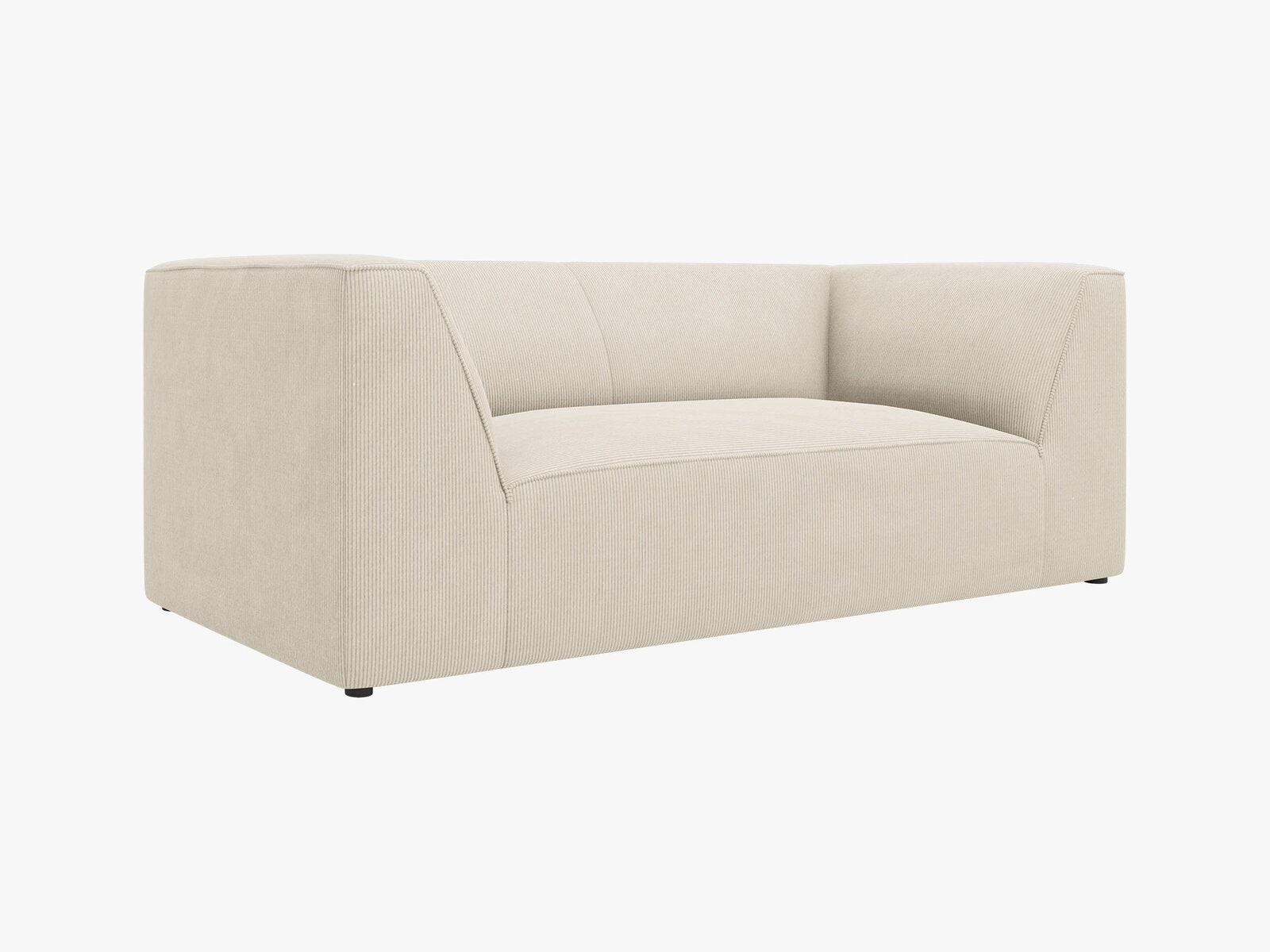 Micadoni Sofa Ruby 2-Sitzer Kord Scala Helles Beige
