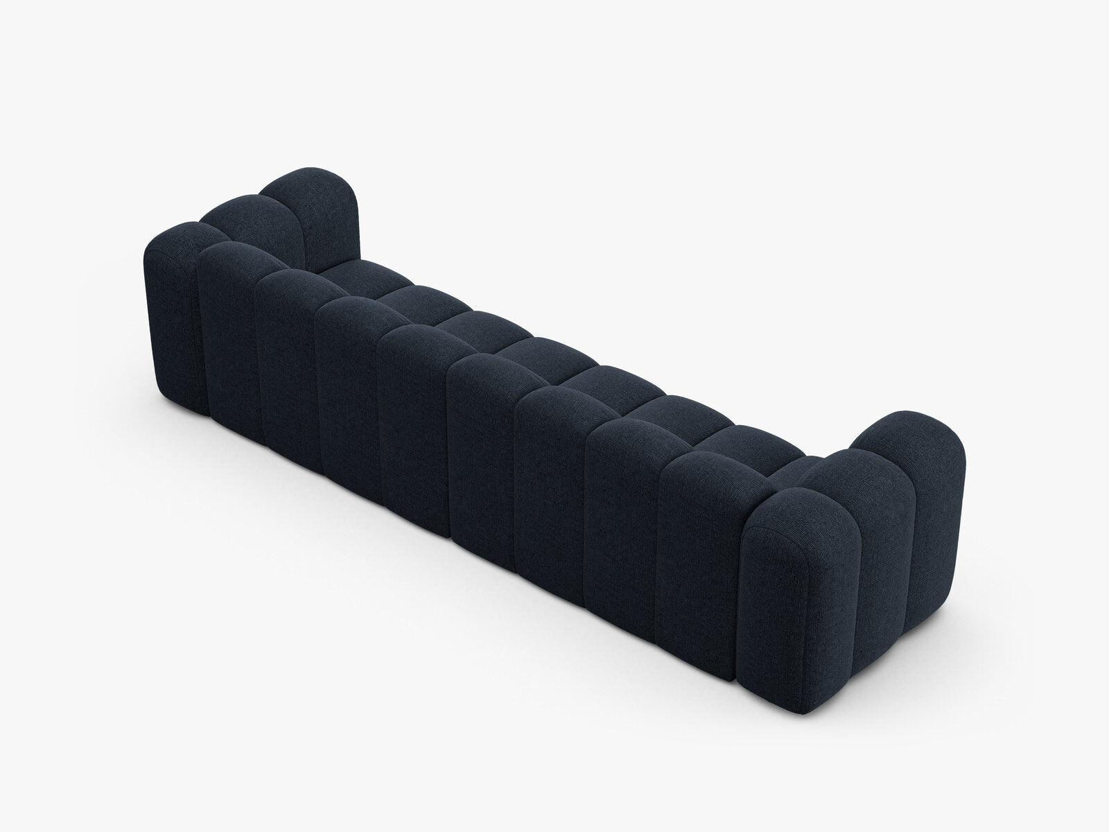 Micadoni Modulares Sofa Lupine 4-Sitzer Chenille Eden Marineblau
