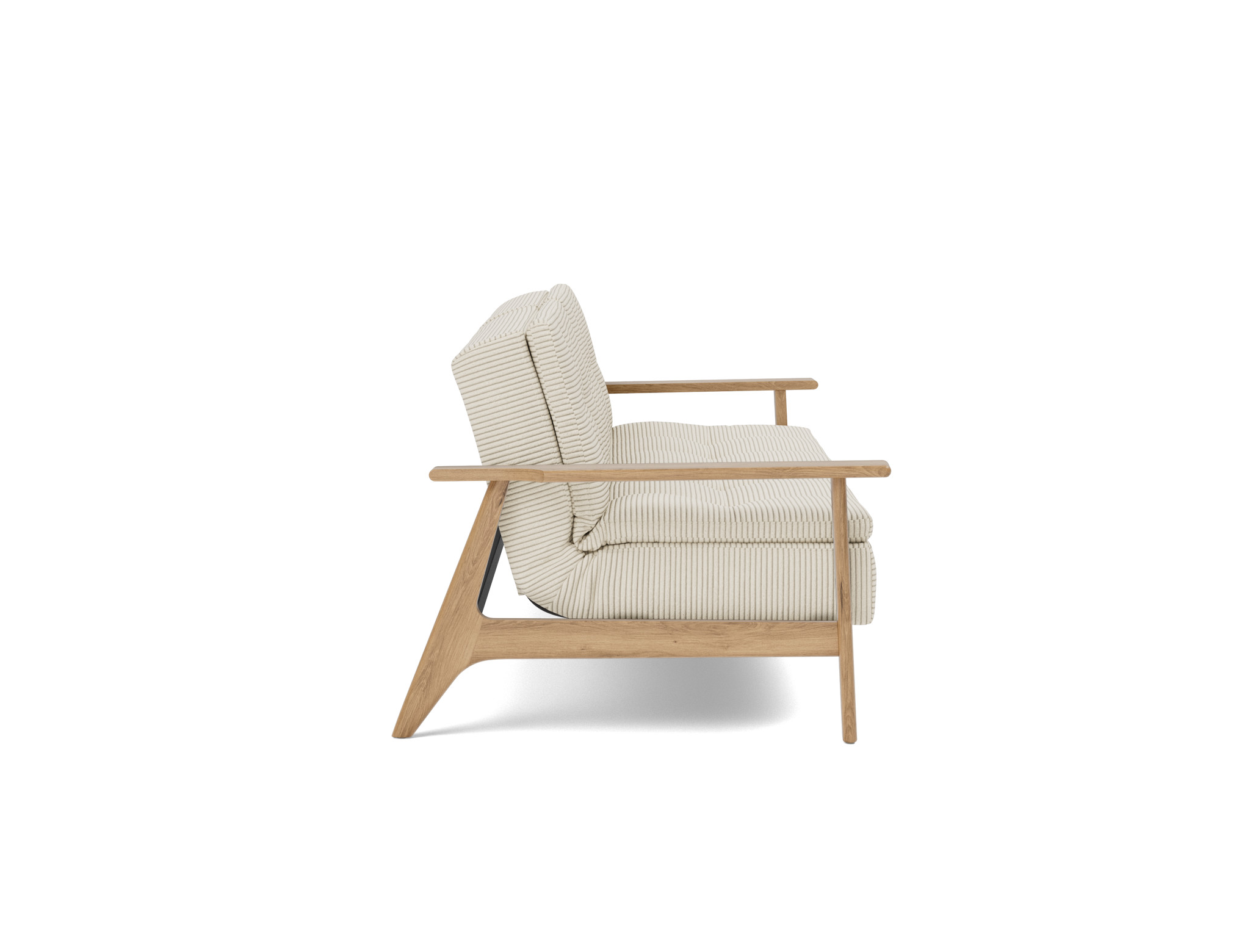 Schlafsofa Dublexo Frej Kord Corduroy 594-Ivory