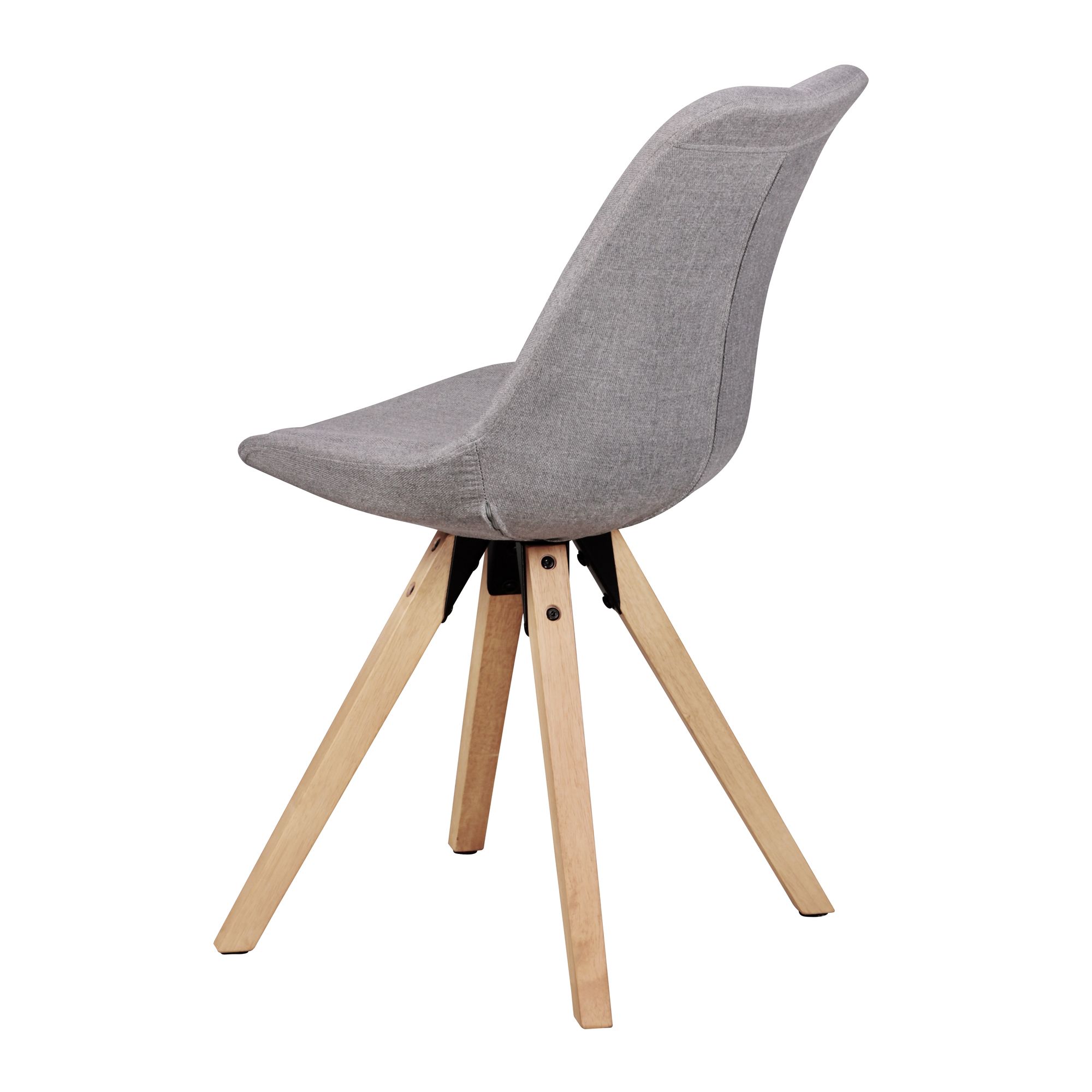 Polsterstuhl Arna Metall Grau 49 × 52 × 87 cm