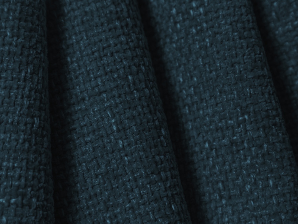 Cosmopolitan Design Ecksofa Matera 5-Sitzer offen Chenille Eden Marineblau Rechts