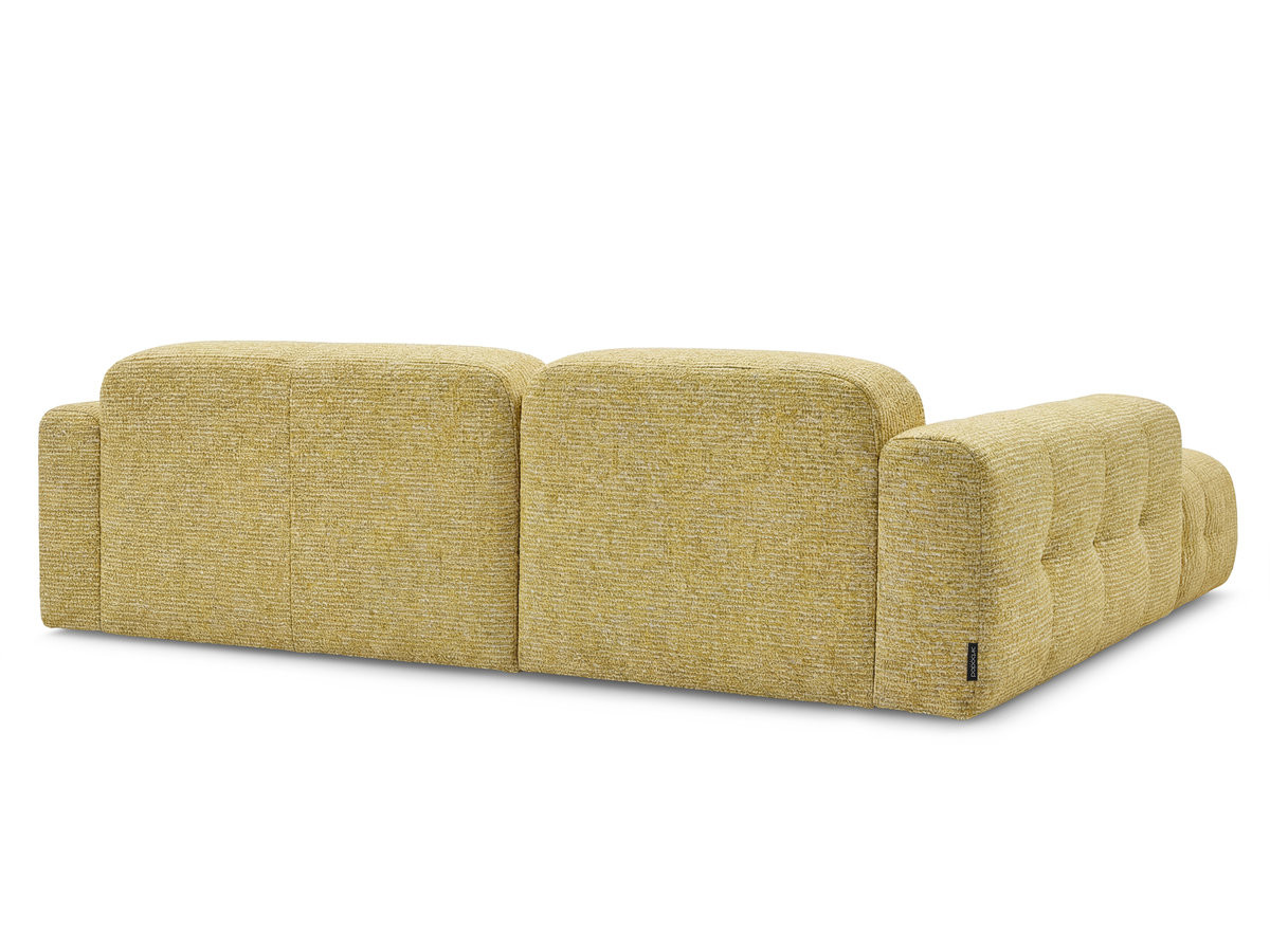Bobochic Laura Ecksofa Melange-Stoff Gelb Ecke links
