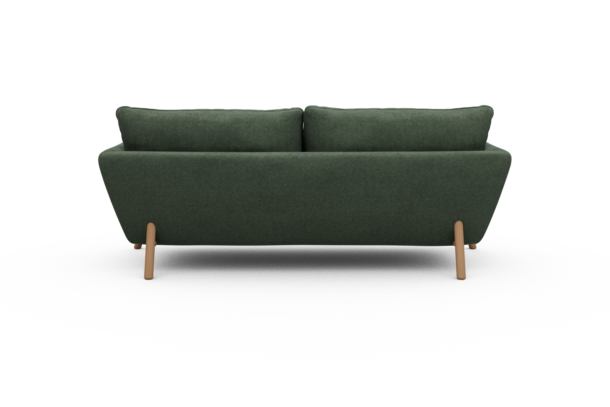 Sofa Emil 3-Sitzer Beinfarbe Eiche Natur Casone-Forest-Green