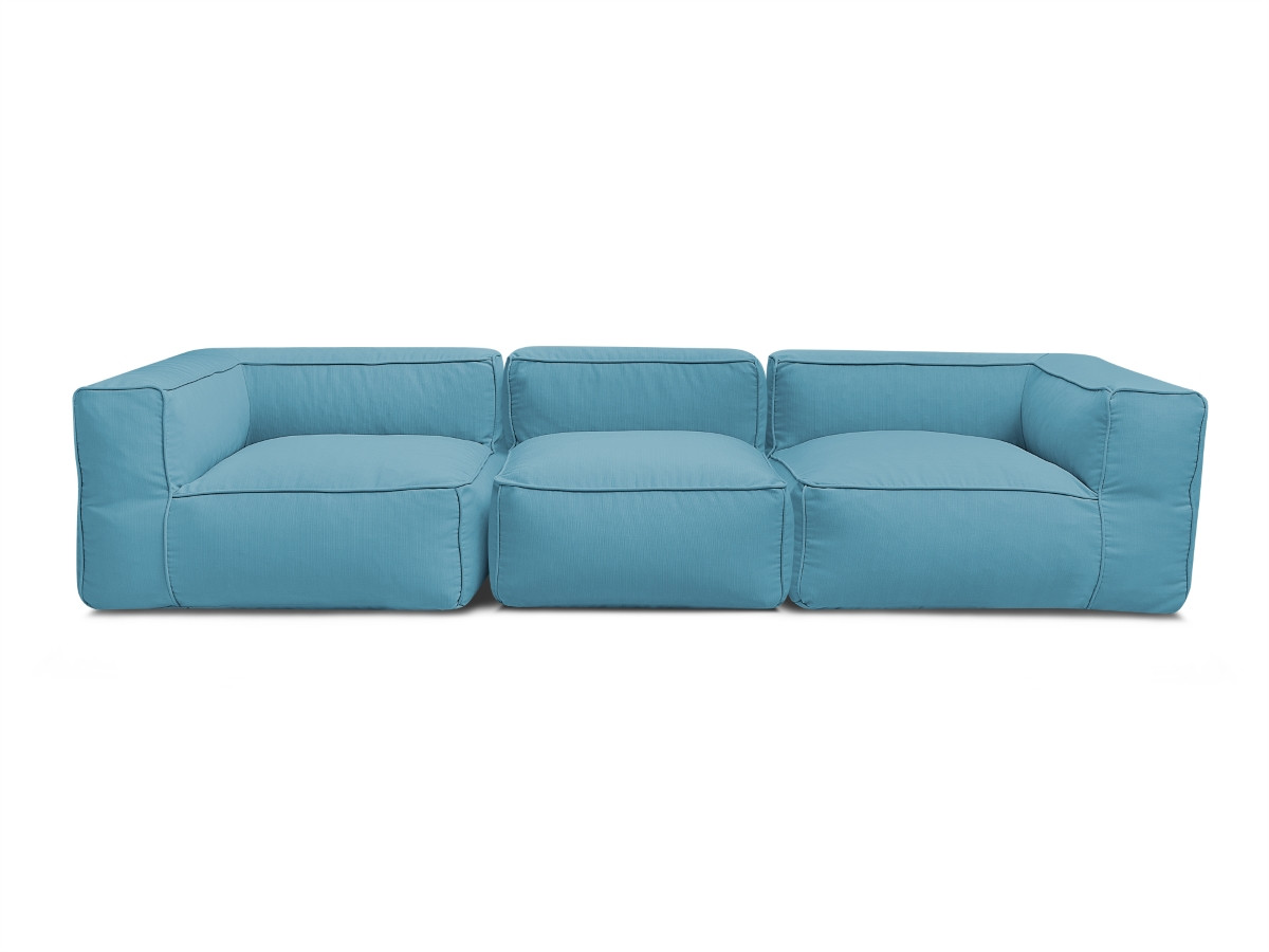 Bobochic Giulia Gartensofa 3-Sitzer Stoff Hellblau