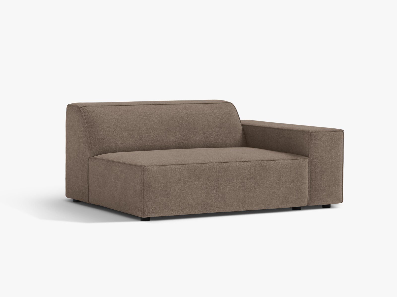 Micadoni Jodie Sofamodul XL Rechts Strukturierter Stoff Liberty Cappuccino