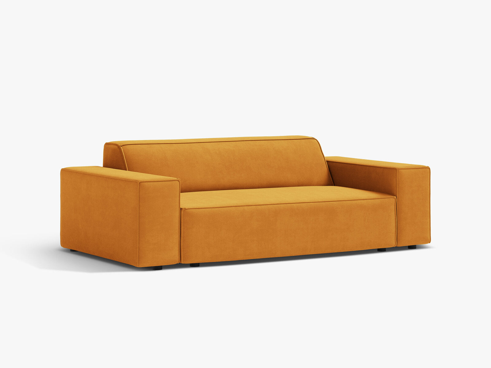 Micadoni Jodie Sofa 2-Sitzer Samt Venus Gelb