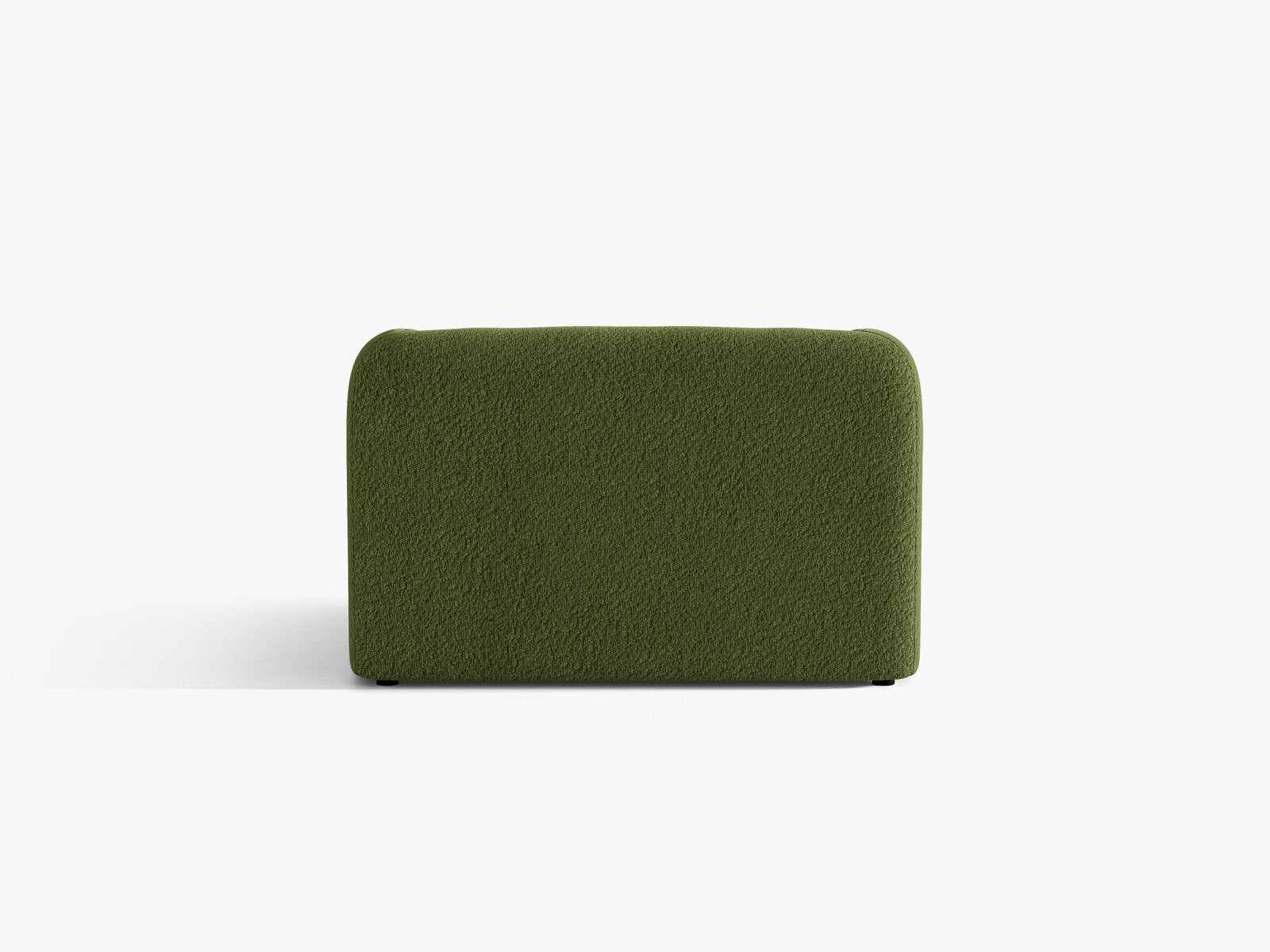 Micadoni Sessel Miley 1-Sitzer Boucle Baloo Dunkel-Olivgrün