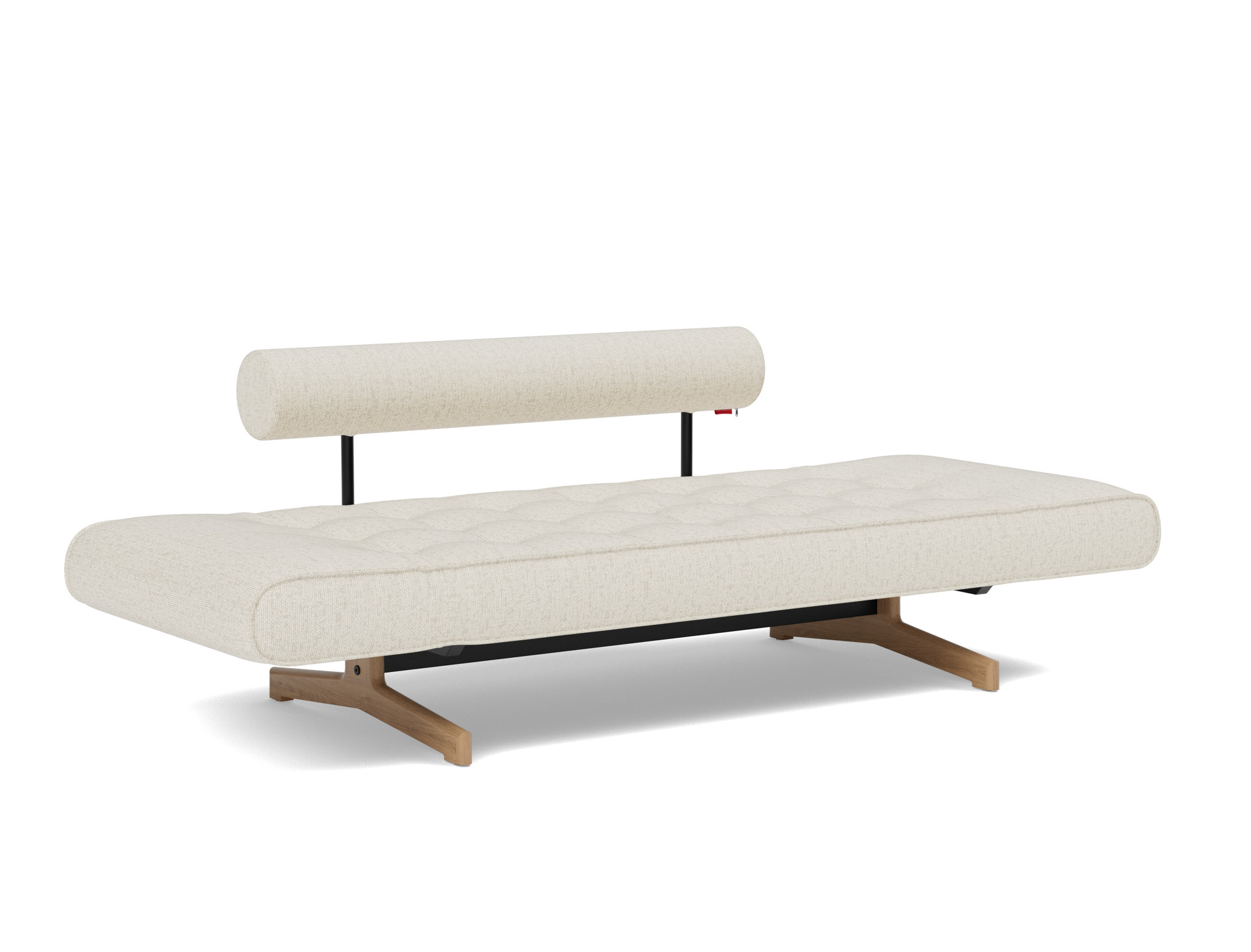 Tagesbett Ghia Boucle Skandi 531-Off-White Beine Eiche