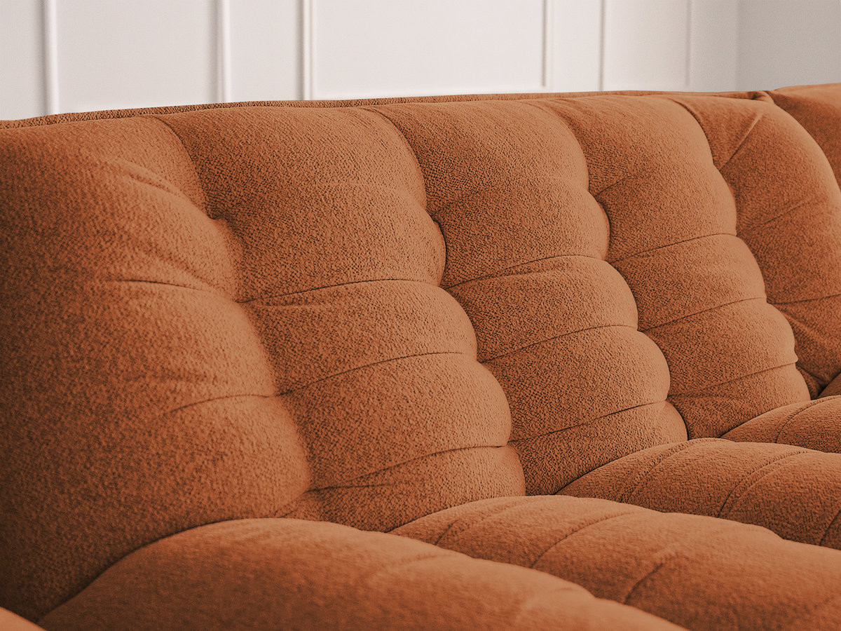 Bobochic Serena Ecksofa Melange-Stoff Orange