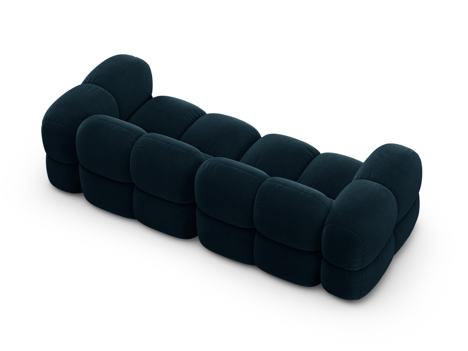 Cosmopolitan Design Sofa Loretto 4-Sitzer Samt Vogue Tiefes Petrol
