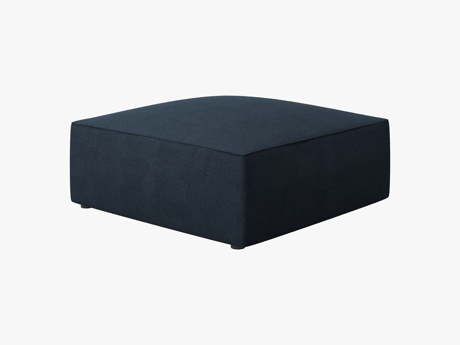 Micadoni Hocker Ruby 1-Sitzer Strukturierter Stoff Ottawa Marineblau