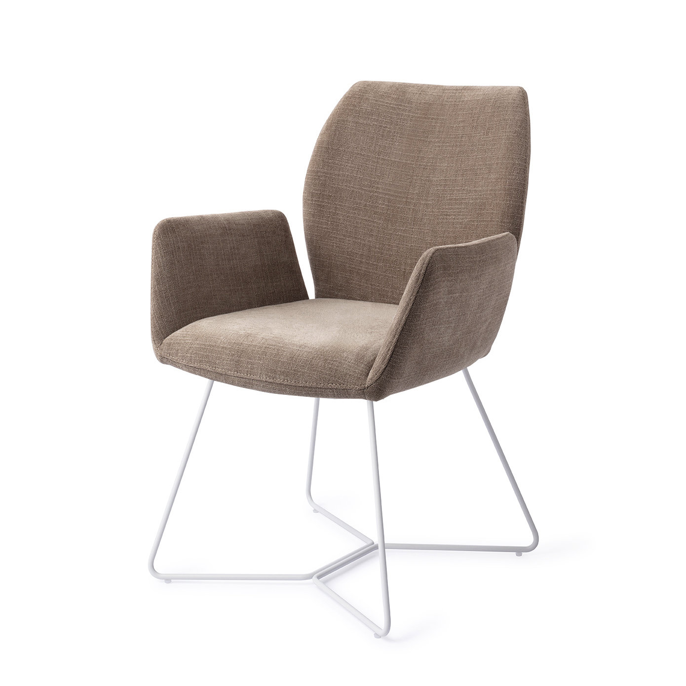 Jesper Home Esszimmerstuhl Misaki Mocha Mist Beehive Weiß
