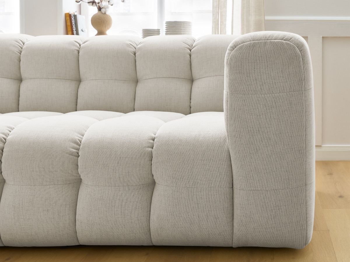Bobochic Cloud Ecksofa 288 × 184 cm Stoff Beige Ecke links