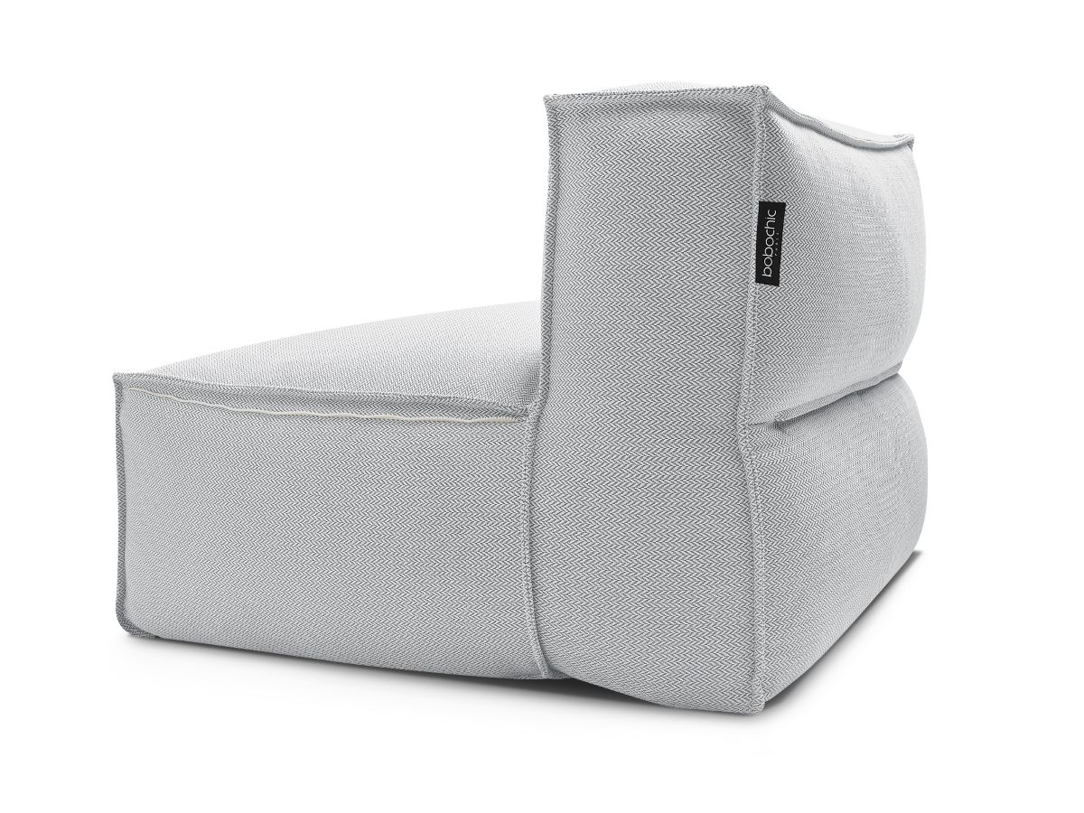 Bobochic Biarritz Sofamodul 1-Sitzer Melange-Stoff Grau