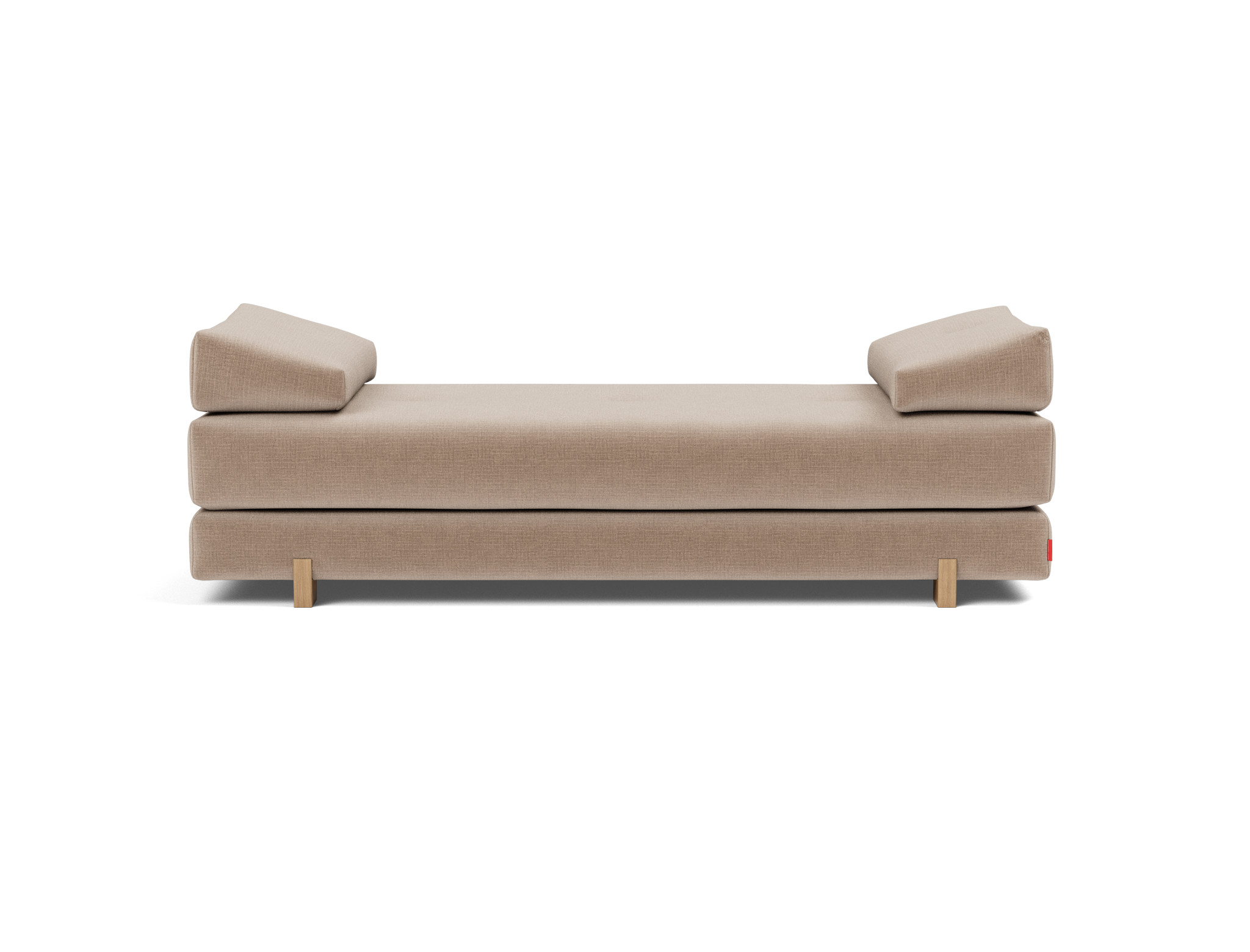 Tagesbett Sigmund Chenille Esina 417-Mocha Beine Drip Eiche
