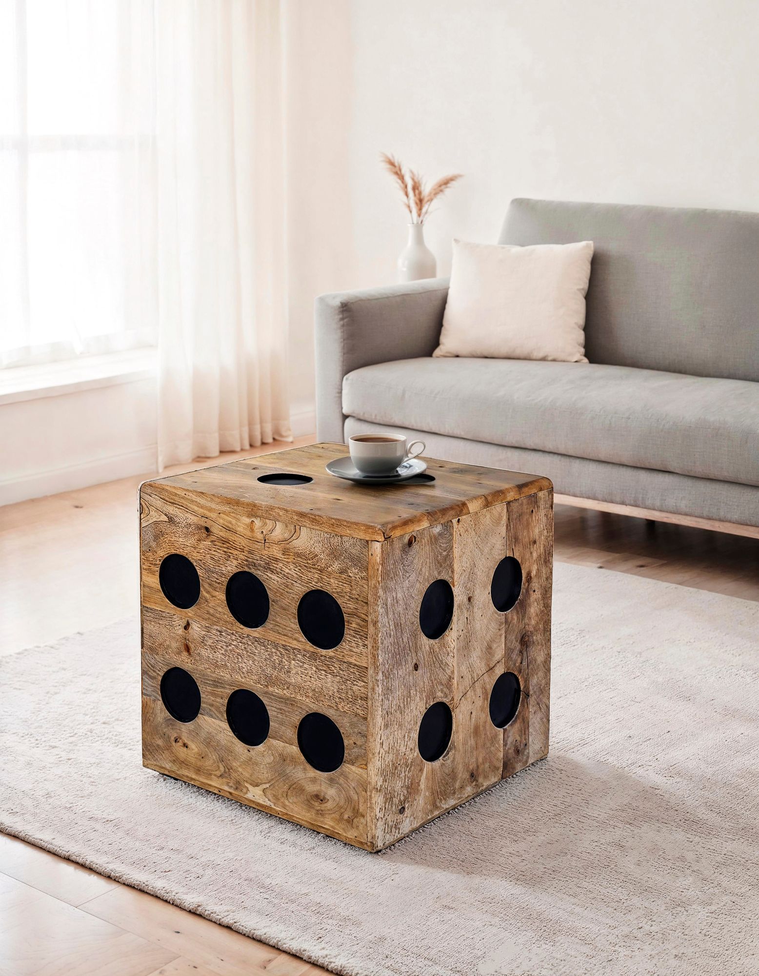 Sitzhocker Hansnes Mango Massivholz 41 × 41 × 41 cm