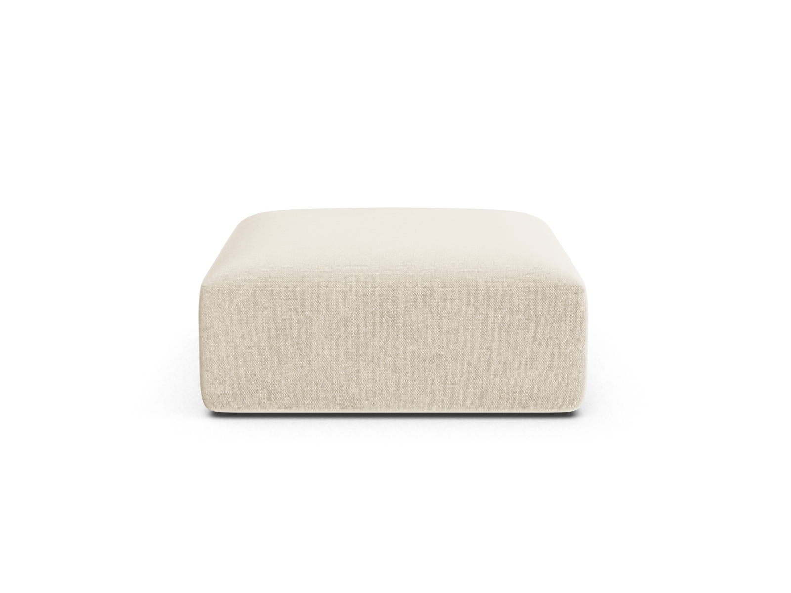 Cosmopolitan Design Pouf Campi Samt Vogue Helles Beige