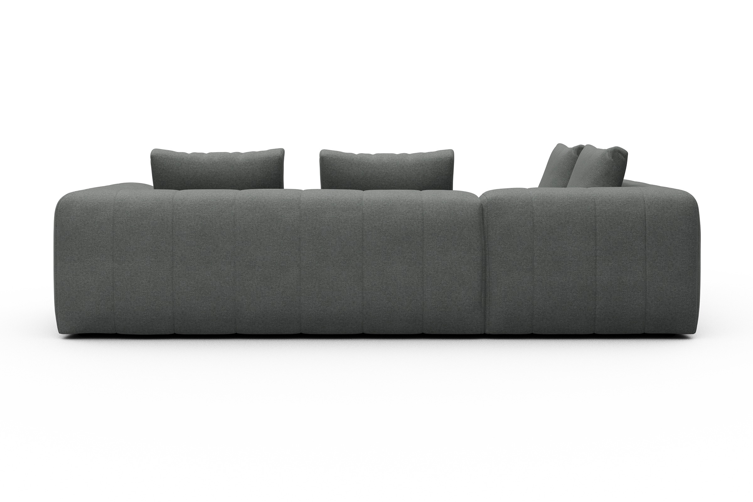Ecksofa Hugo 2x 2,5-Sitzer Armlehne rechts Satya-Steel