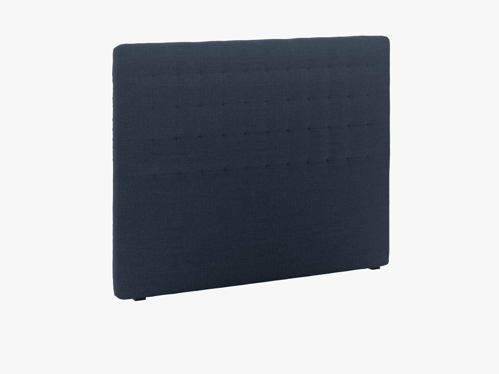 Micadoni Nova Samtiger Kopfteil 120 cm (H 120 cm) Strukturierter Stoff Liberty Marineblau 160x120