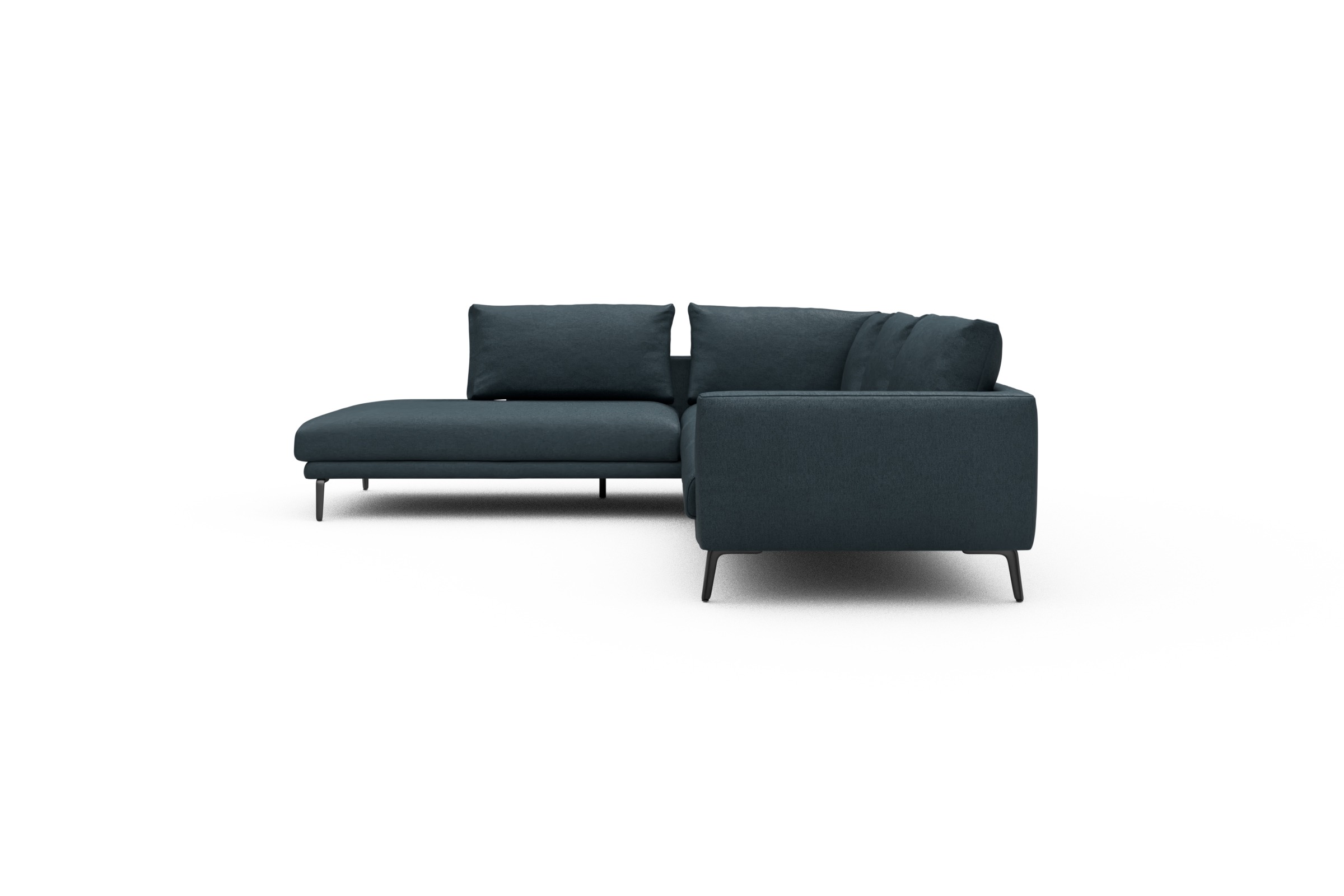 Ecksofa Karl Relax-Ecke links mit 2,5-Sitzer Denari-Royal-Blue