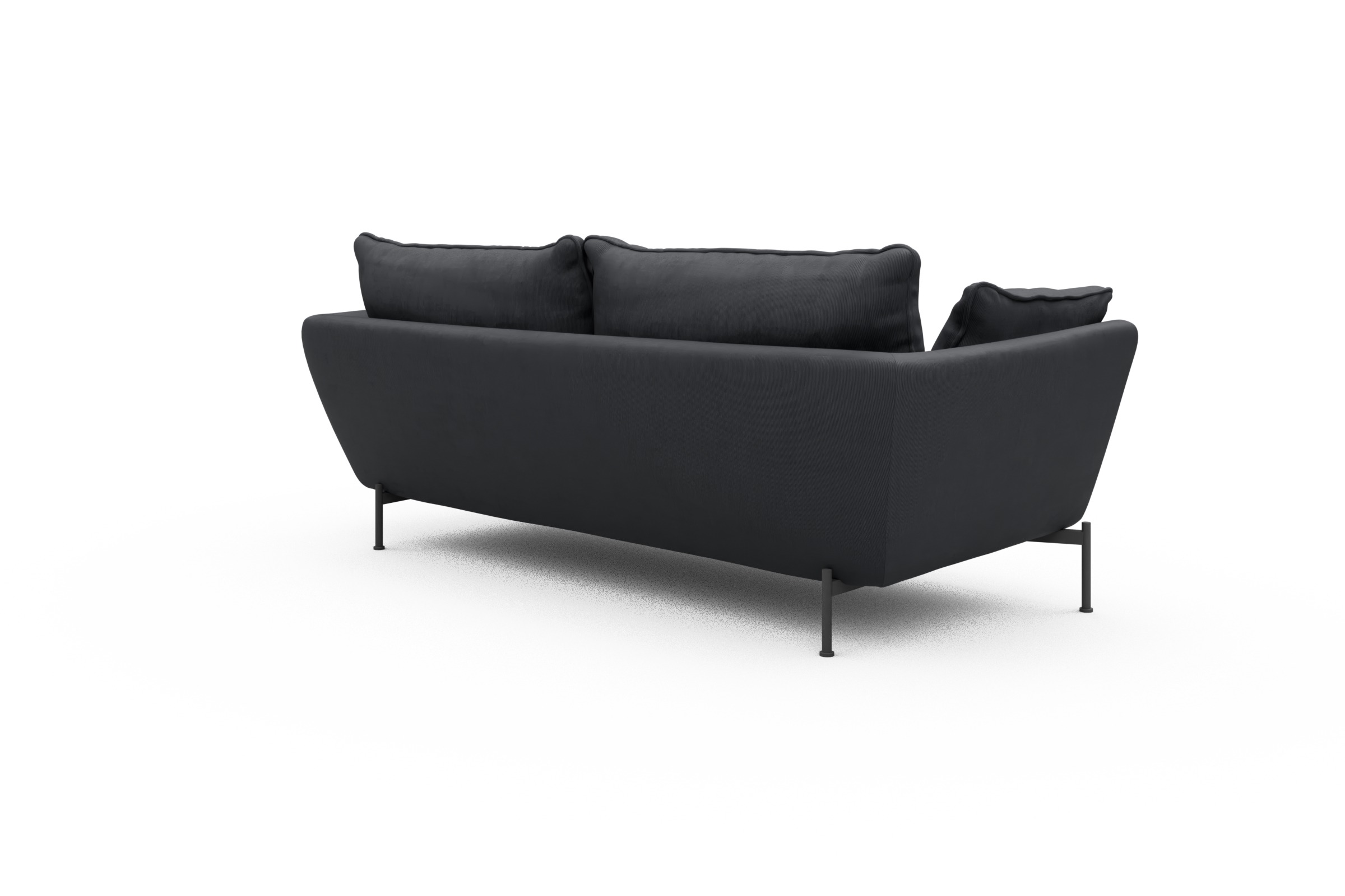 Sofa Anton PREMIUM 3-Sitzer Cordufine-Slate-Grey