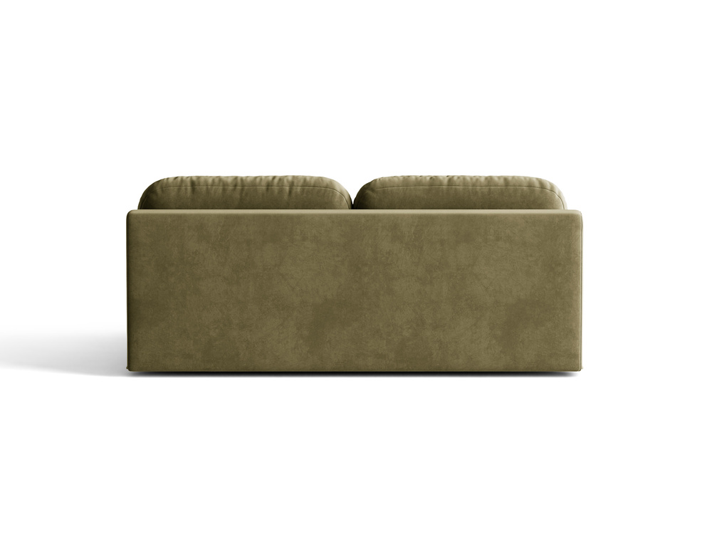 Cosmopolitan Design Schlafsofa Sophia 3-Sitzer mit Bettkasten Samt Salvador Grün