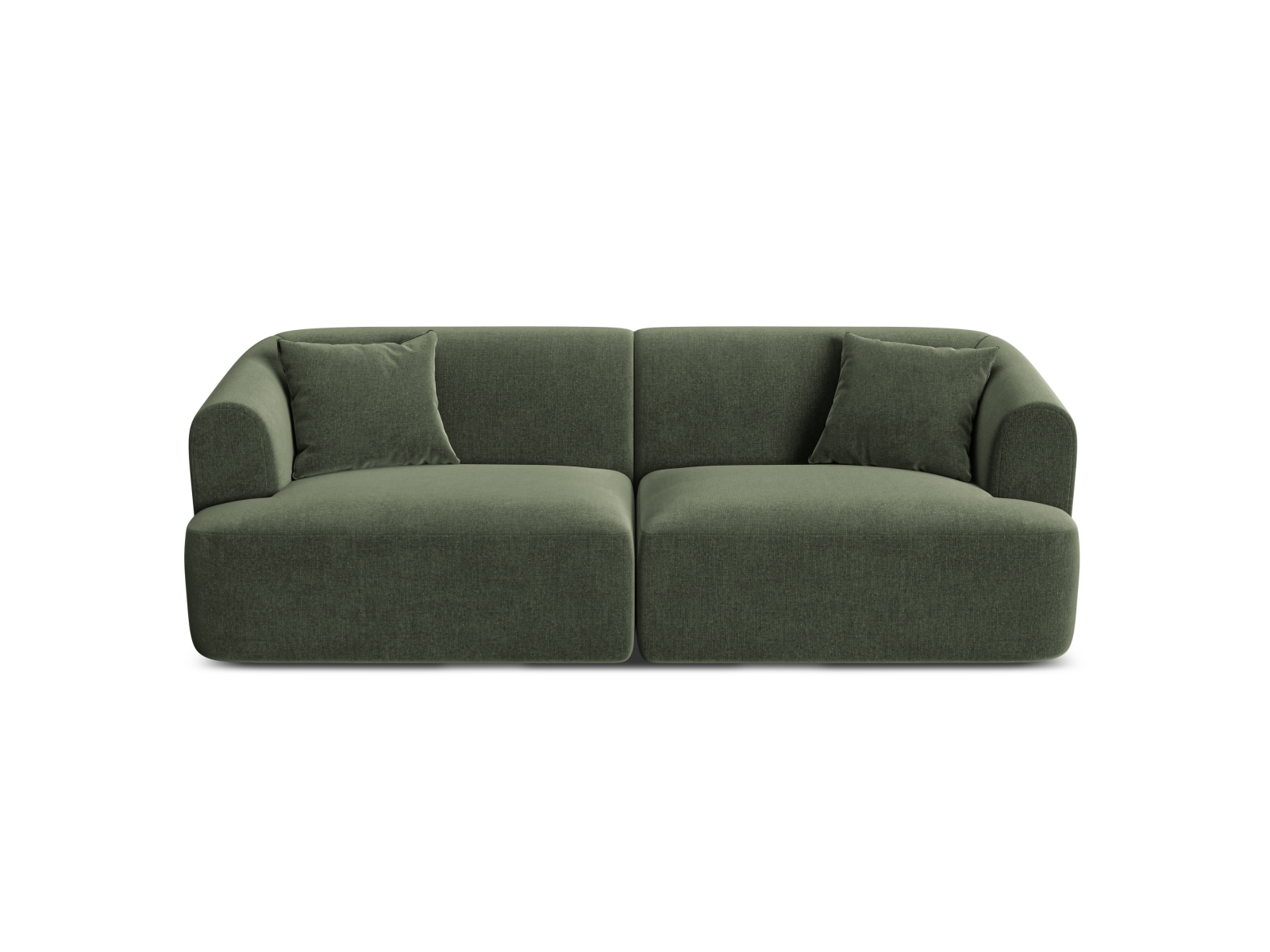 Cosmopolitan Design Sofa Campi 3-Sitzer Samt Vogue Grün