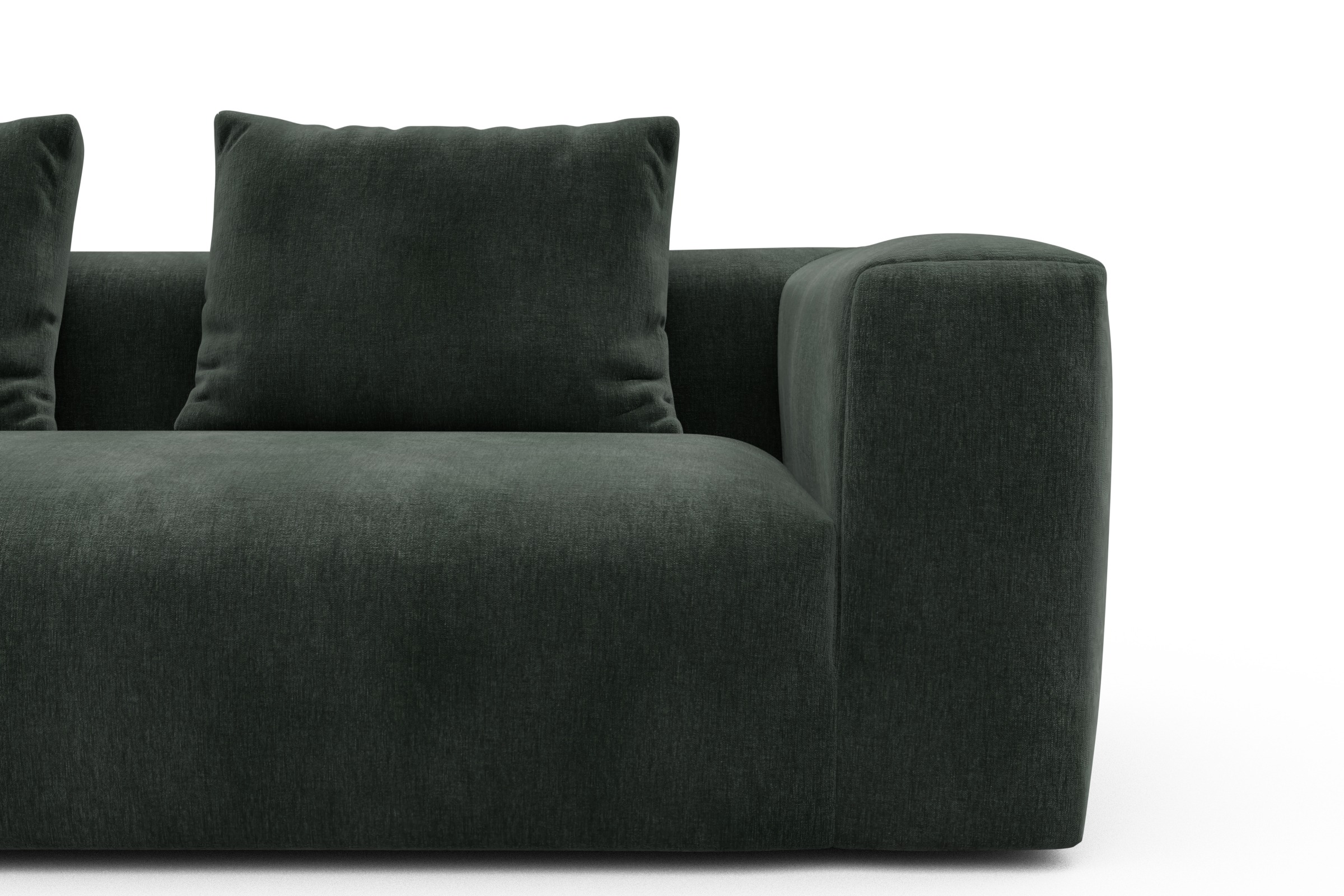 Sofa Fred 3-Sitzer Smooth-Laurel-Green