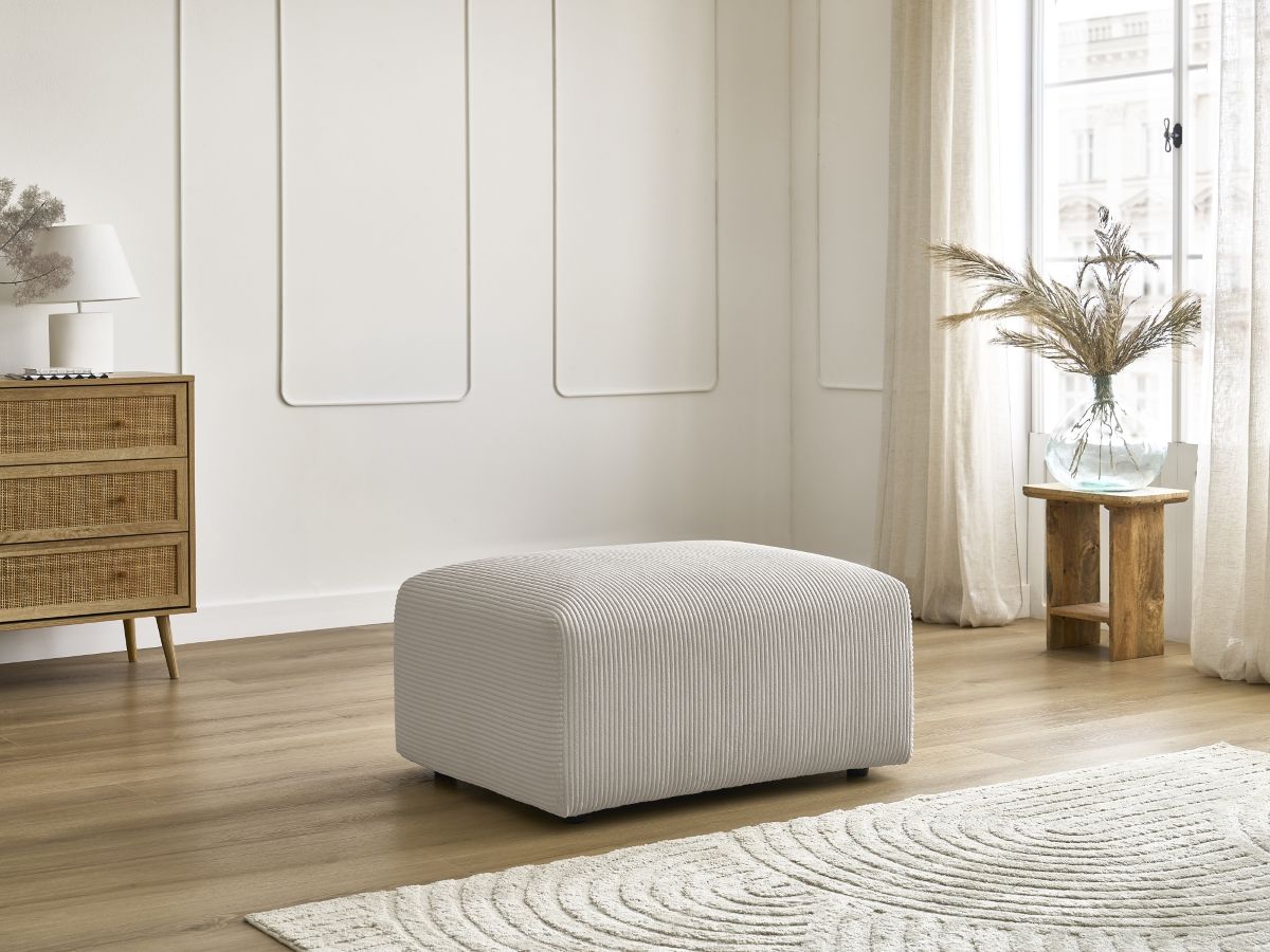 Bobochic Tina Pouf Cordsamt Beige